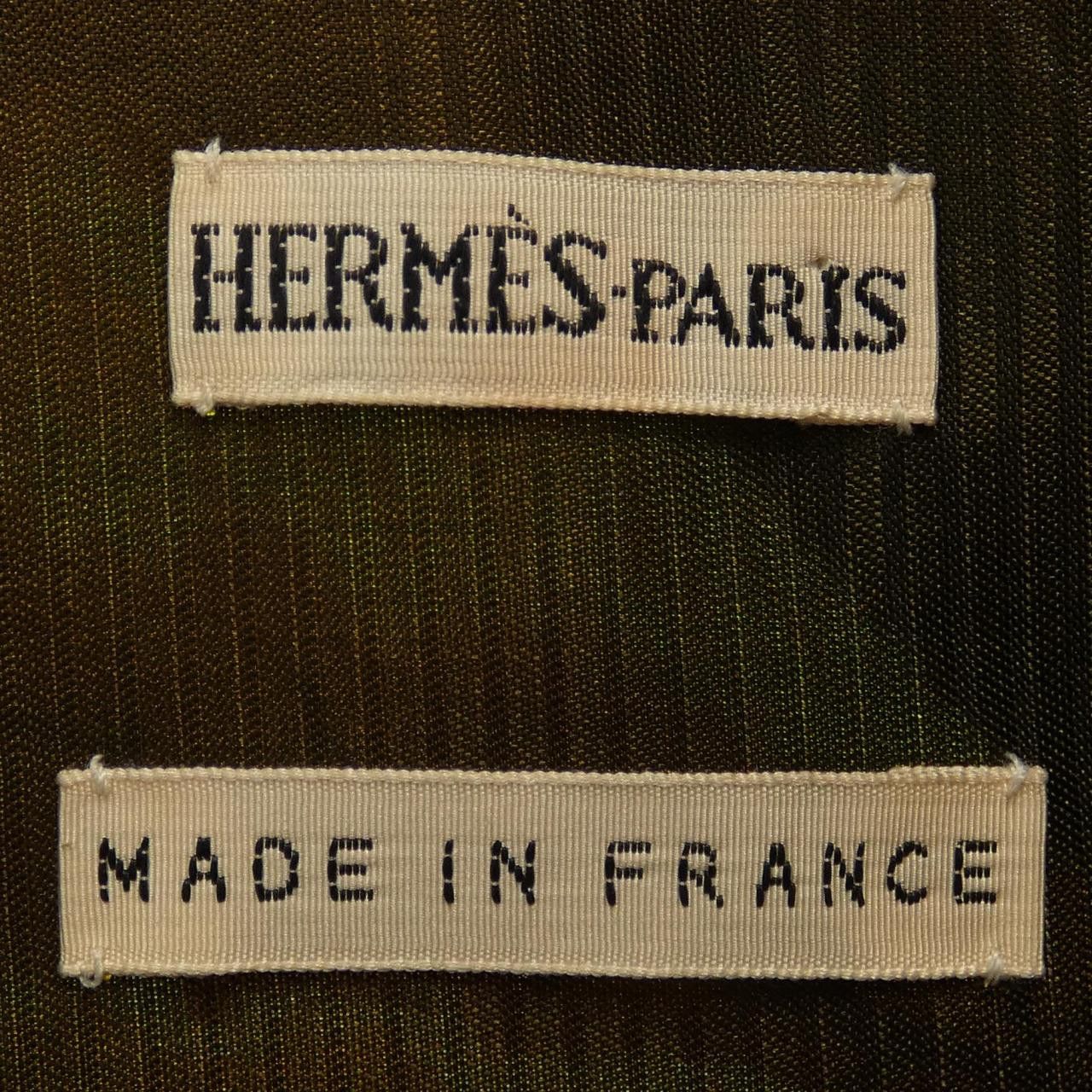 Hermes Hermes Hermes Twill Laine Silk Vest Textile Tops DUTY FREE for USA Size ONE SIZE - 5 Thumbnail
