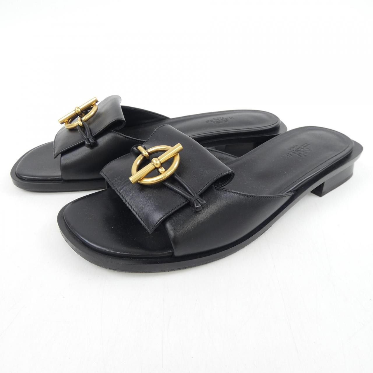 Hermes Hermes Hermes Isle Glennan Calf Sandals Leather Shoes DUTY FREE for USA Size ONE SIZE - 3 Thumbnail