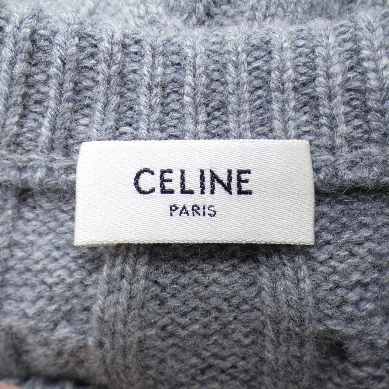 Celine Celine CELINE Triomphe Cashmere Sweater Textile Tops 2AD4G362W DUTY FREE for USA Size ONE SIZE - 4 Thumbnail