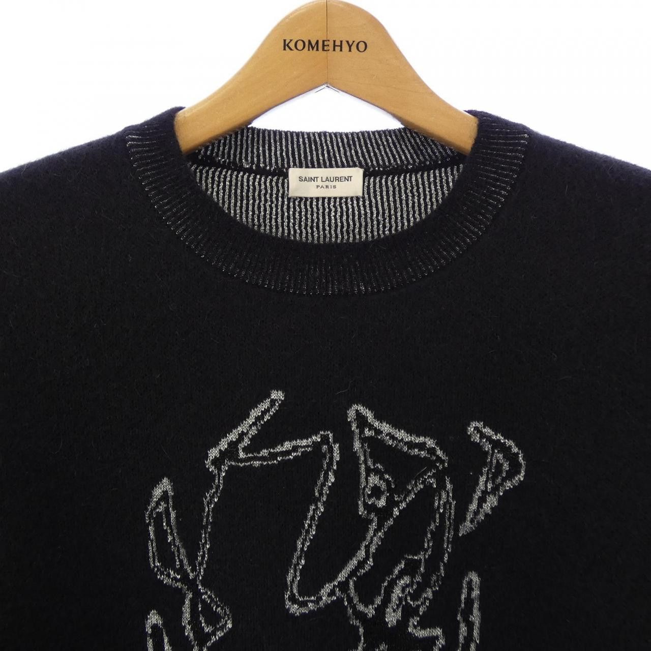 Yves Saint Laurent Yves Saint Laurent Saint Laurent Knitwear Textile Tops 480772Y1VJ1 DUTY FREE for USA Size ONE SIZE - 5 Thumbnail