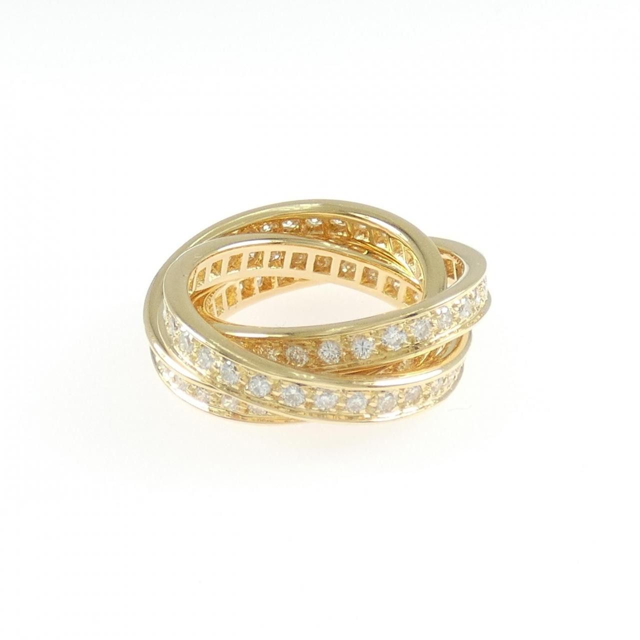 Cartier Cartier Cartier Three Bangles Au750 Diamond Ring Size 11 Precious Metal Ring CR47148000 DUTY FREE for USA Size ONE SIZE - 2 Thumbnail