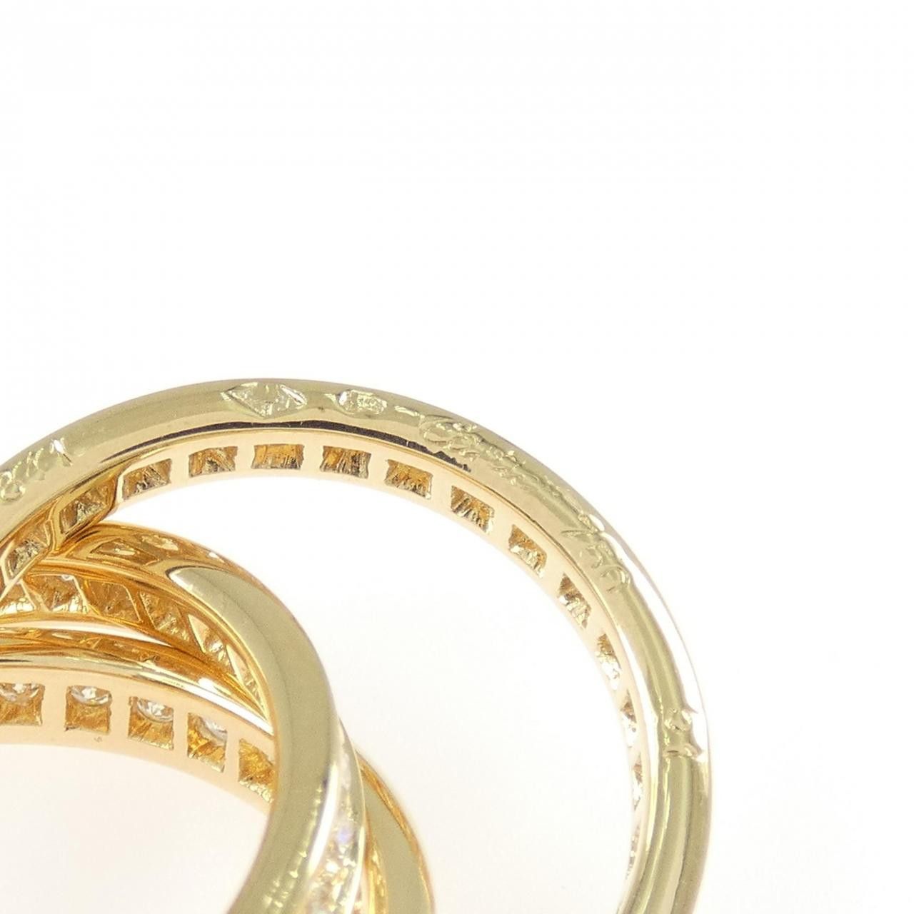 Cartier Cartier Cartier Three Bangles Au750 Diamond Ring Size 11 Precious Metal Ring CR47148000 DUTY FREE for USA Size ONE SIZE - 4 Thumbnail