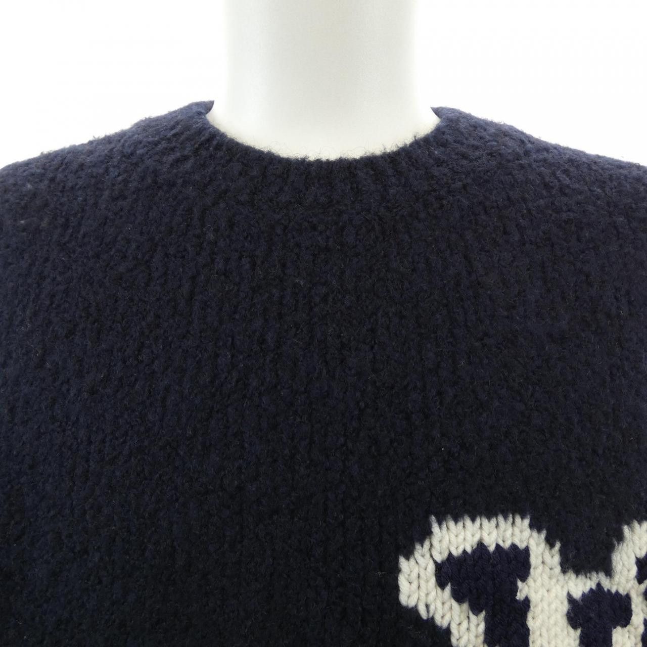 Louis Vuitton Louis Vuitton Louis Vuitton LV Intarsia Crewneck Knit Textile Tops HLN43WVSS DUTY FREE for USA Size ONE SIZE - 5 Thumbnail