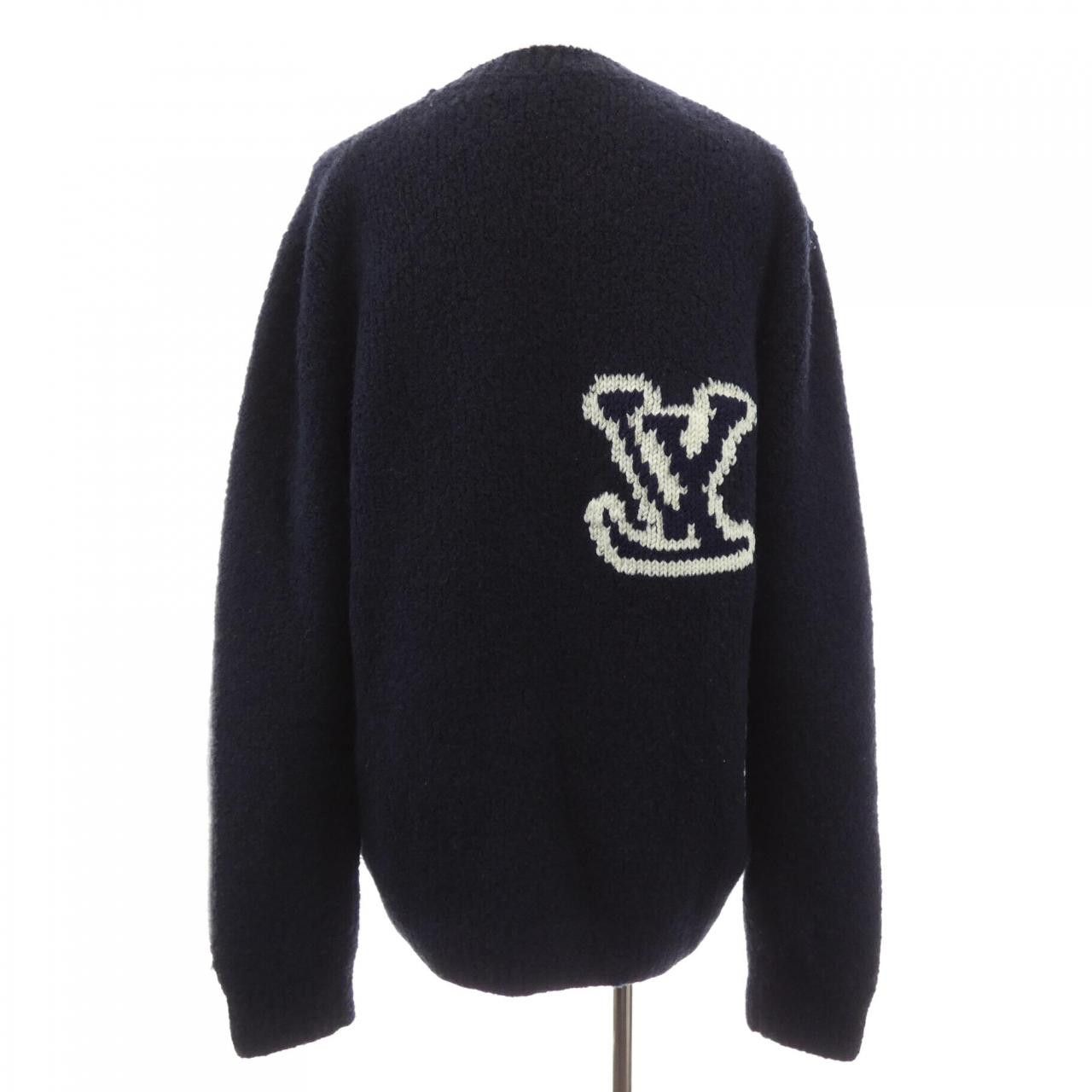 Louis Vuitton Louis Vuitton Louis Vuitton LV Intarsia Crewneck Knit Textile Tops HLN43WVSS DUTY FREE for USA Size ONE SIZE - 2 Thumbnail