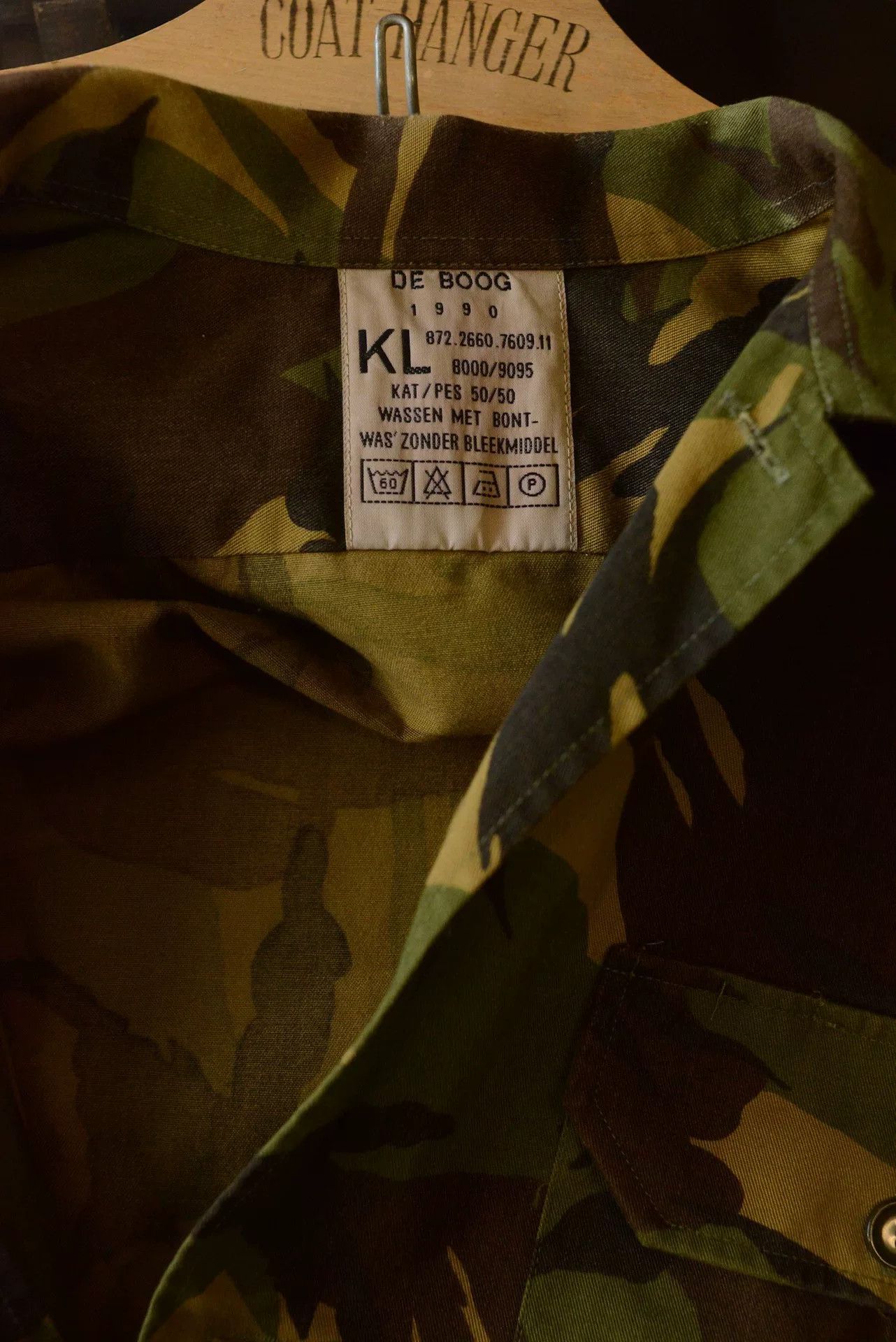 Vintage Vintage 1990s Dutch Military Camo Shirt Size US L / EU 52-54 / 3 - 9 Thumbnail