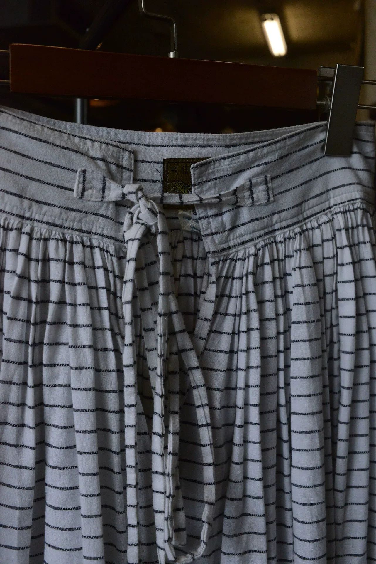 Kenzo Kenzo 1980s Embroidered Striped Skirt Size 36" / US 14 / IT 50 - 6 Thumbnail