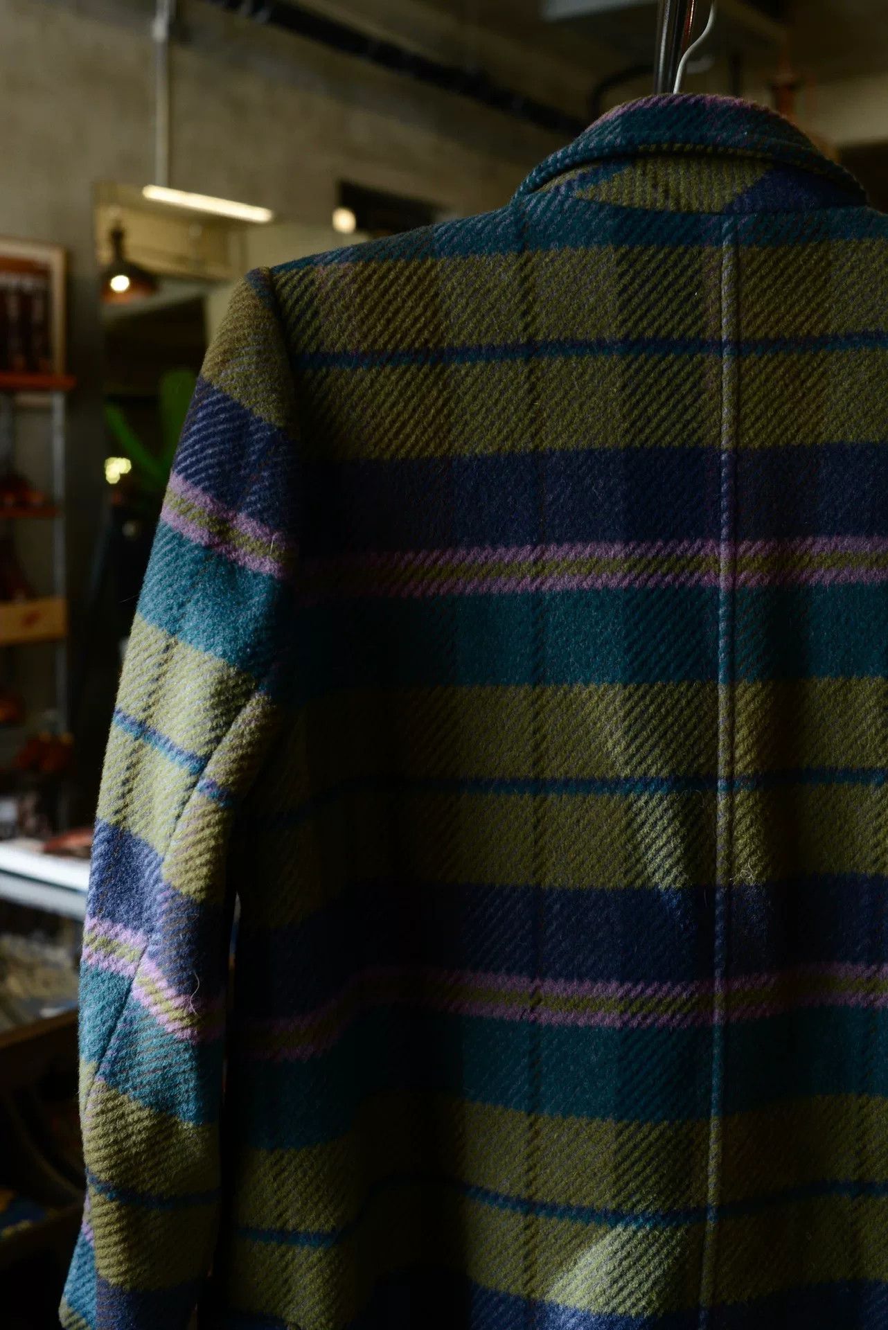 DAKS DAKS Plaid Double-Breasted Wool Coat Size US M / EU 48-50 / 2 - 7 Thumbnail