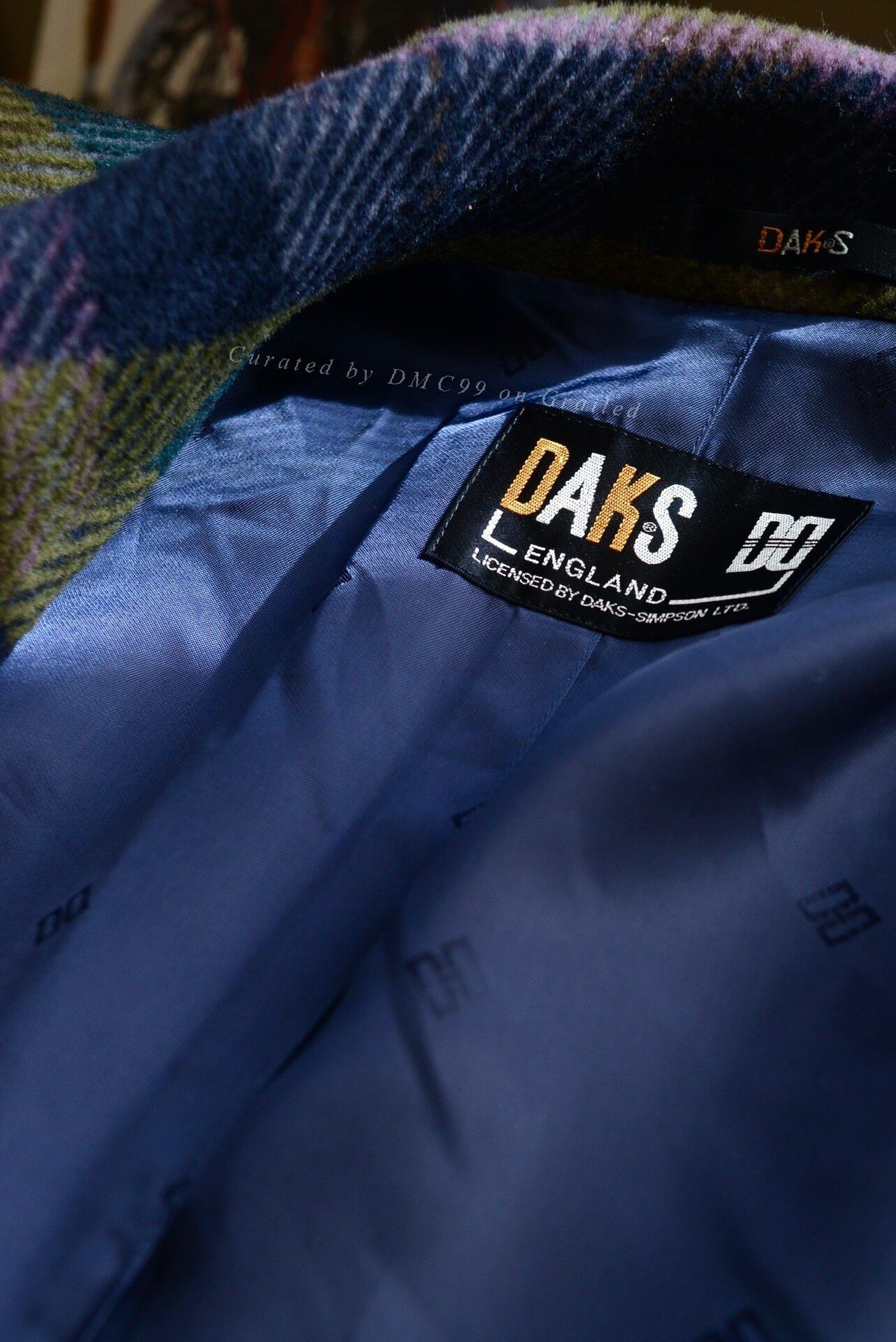 DAKS DAKS Plaid Double-Breasted Wool Coat Size US M / EU 48-50 / 2 - 9 Thumbnail