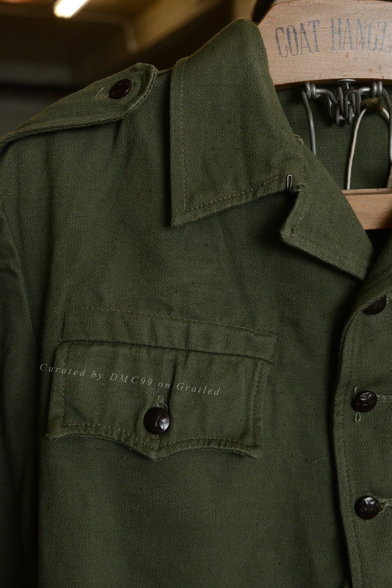 Vintage Vintage 1960s-70s Bulgarian Military Shirt Size US M / EU 48-50 / 2 - 5 Thumbnail