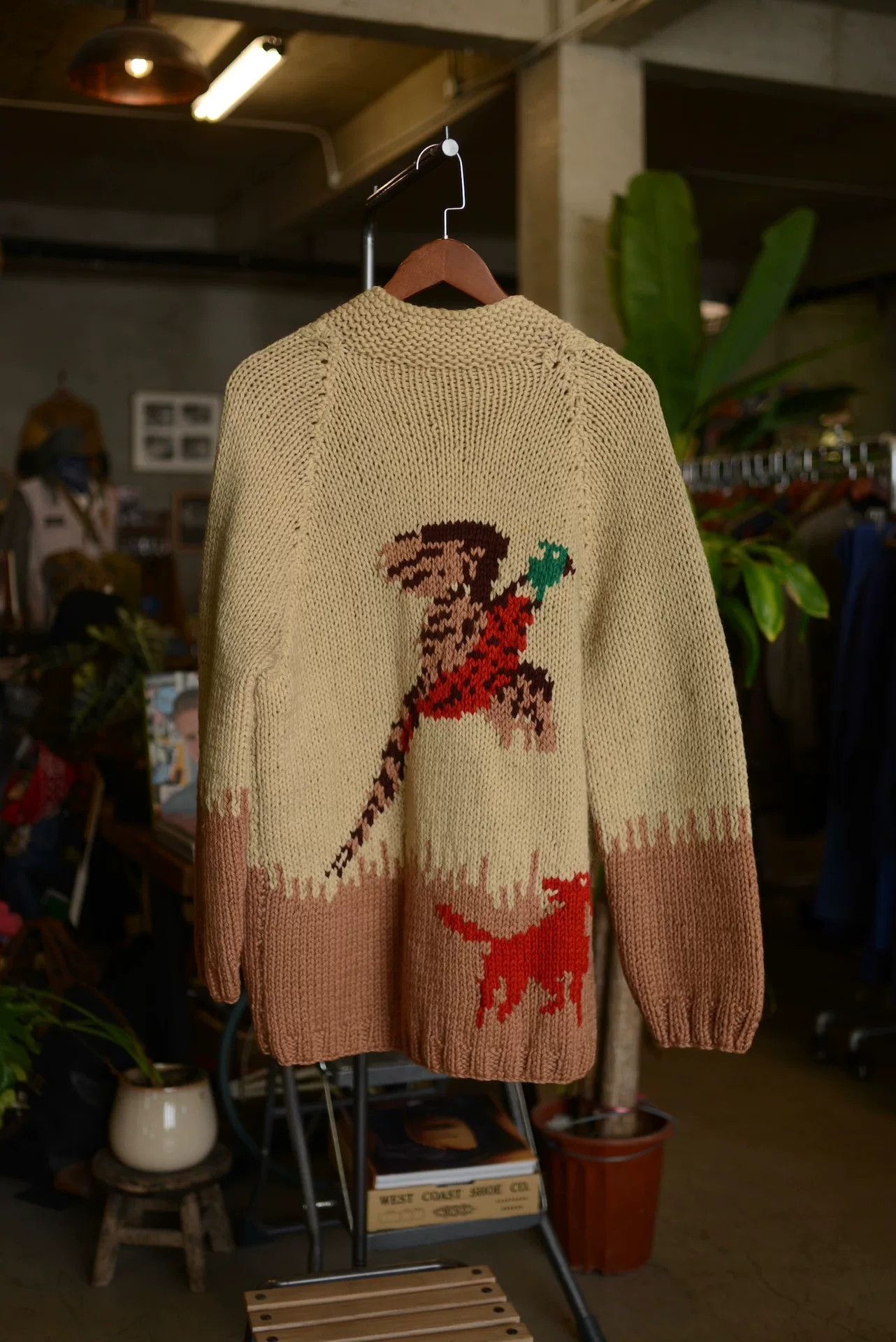 Vintage Vintage 1950s Cowichan Hunting Dog Sweater Size US M / EU 48-50 / 2 - 5 Thumbnail