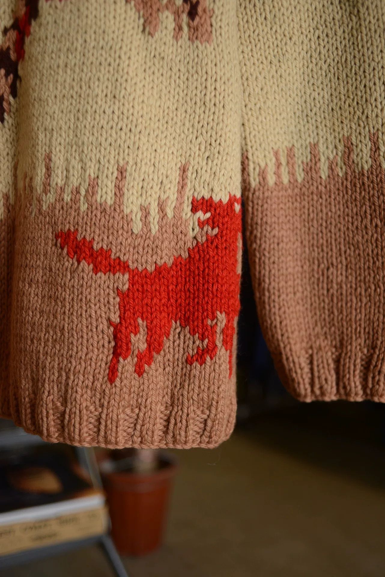 Vintage Vintage 1950s Cowichan Hunting Dog Sweater Size US M / EU 48-50 / 2 - 6 Thumbnail