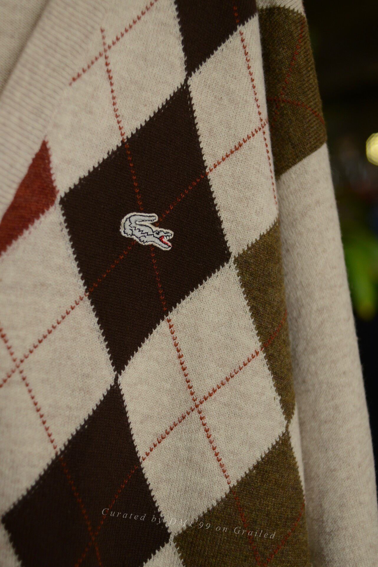 Vintage 1980s Lacoste Knit Cardigan Size US M / EU 48-50 / 2 - 3 Thumbnail