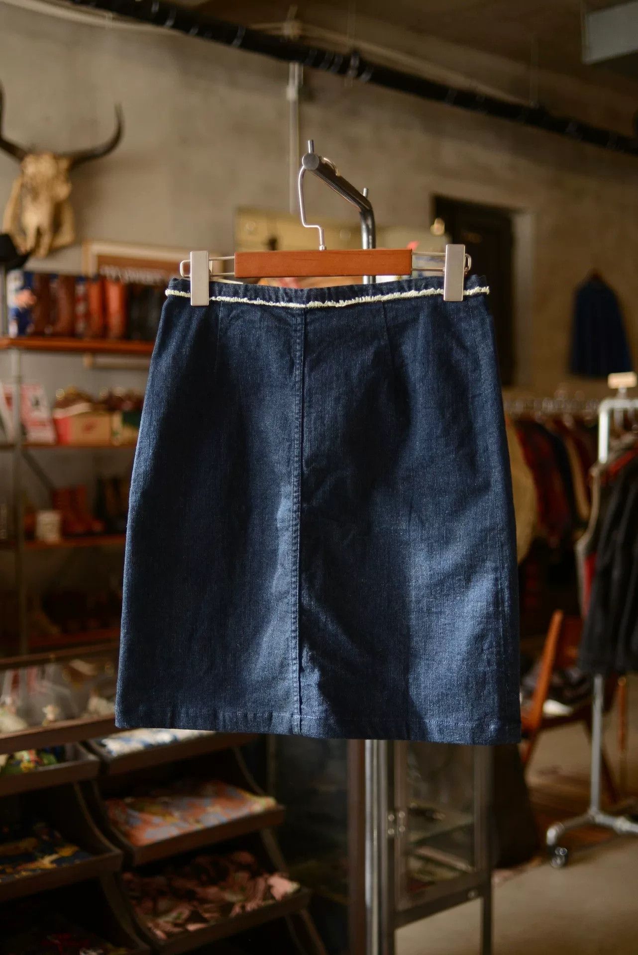 45rpm 45r Denim Skirt with Drawstring Size 28" / US 6 / IT 42 - 5 Thumbnail