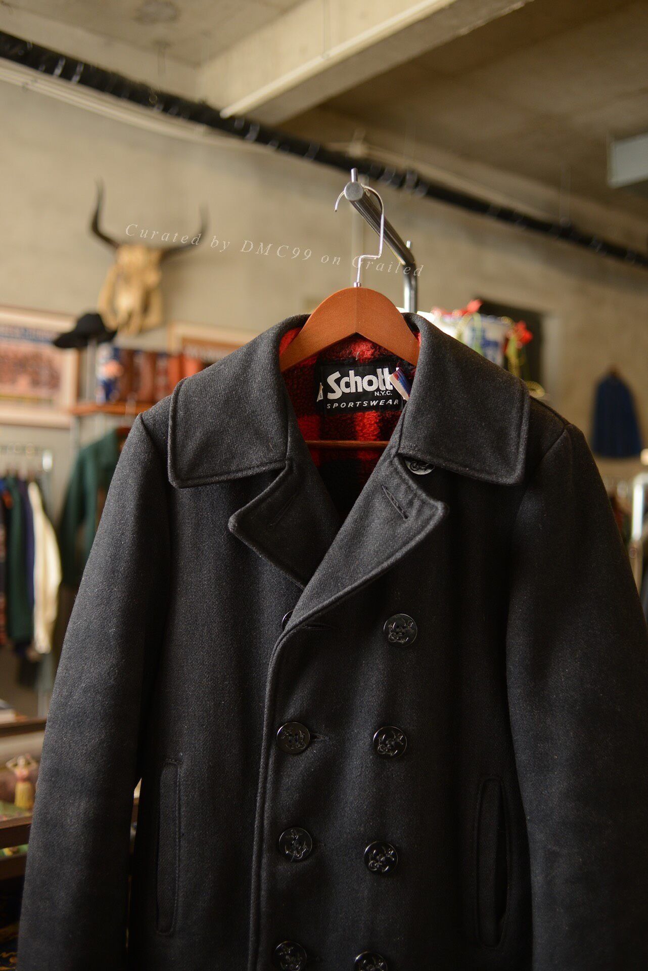 Schott Schott 740N USA Double-Breasted Coat Size US M / EU 48-50 / 2 - 4 Thumbnail