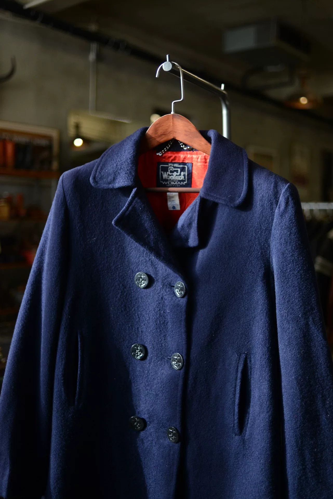 Woolrich Woolen Mills Woolrich 80s US-Made Double-Breasted Peacoat Size US M / EU 48-50 / 2 - 2 Thumbnail