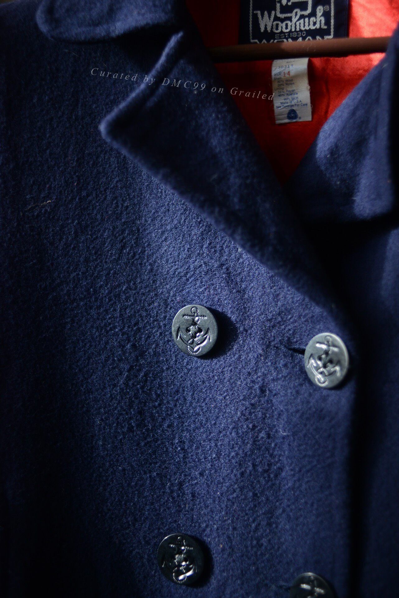 Woolrich Woolen Mills Woolrich 80s US-Made Double-Breasted Peacoat Size US M / EU 48-50 / 2 - 6 Thumbnail