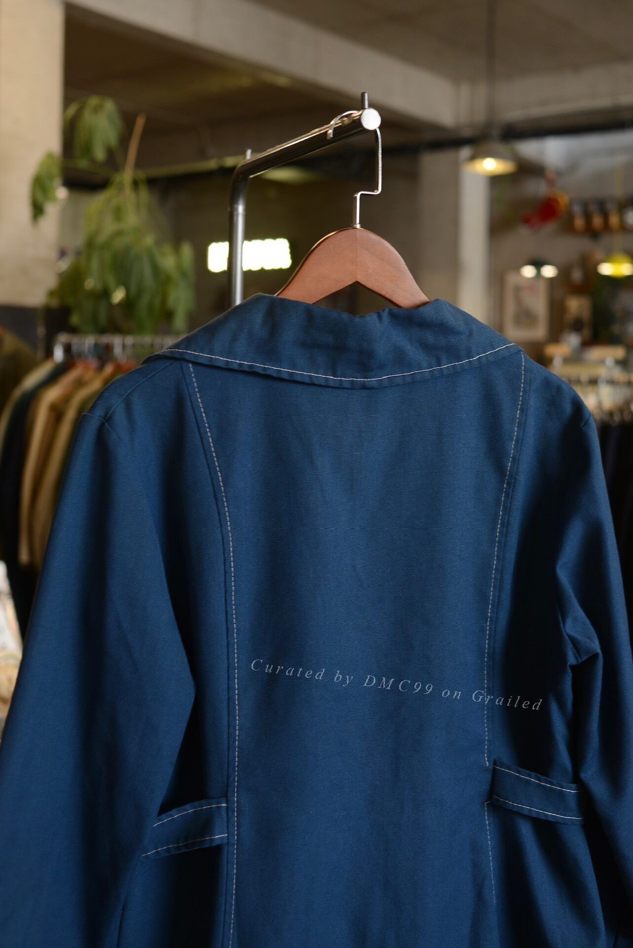 Sears 60s Lake Blue Double-Breasted Jacket Size US M / EU 48-50 / 2 - 8 Thumbnail