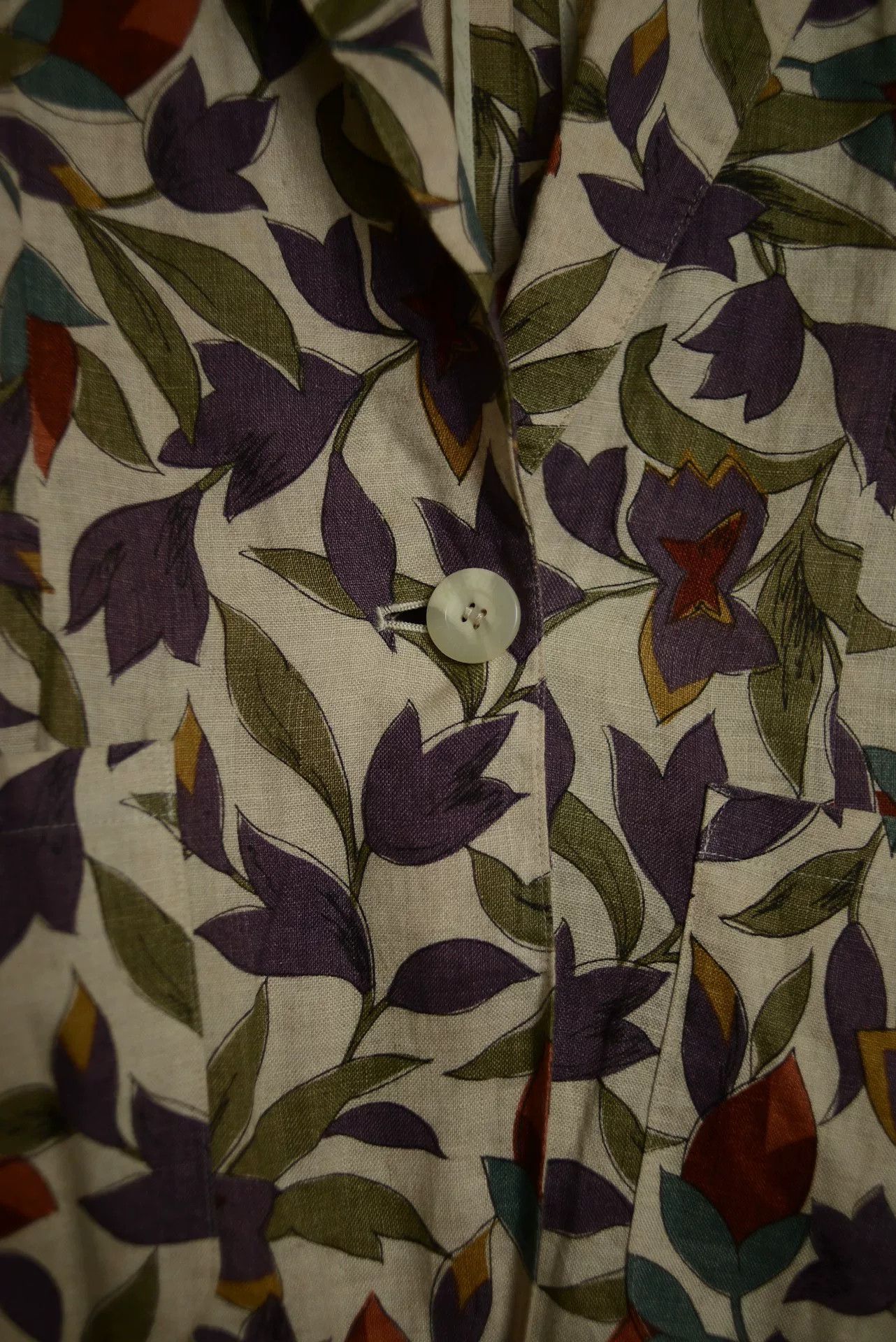 DAKS DAKS 80s British Floral Linen Blazer Size US M / EU 48-50 / 2 - 5 Thumbnail