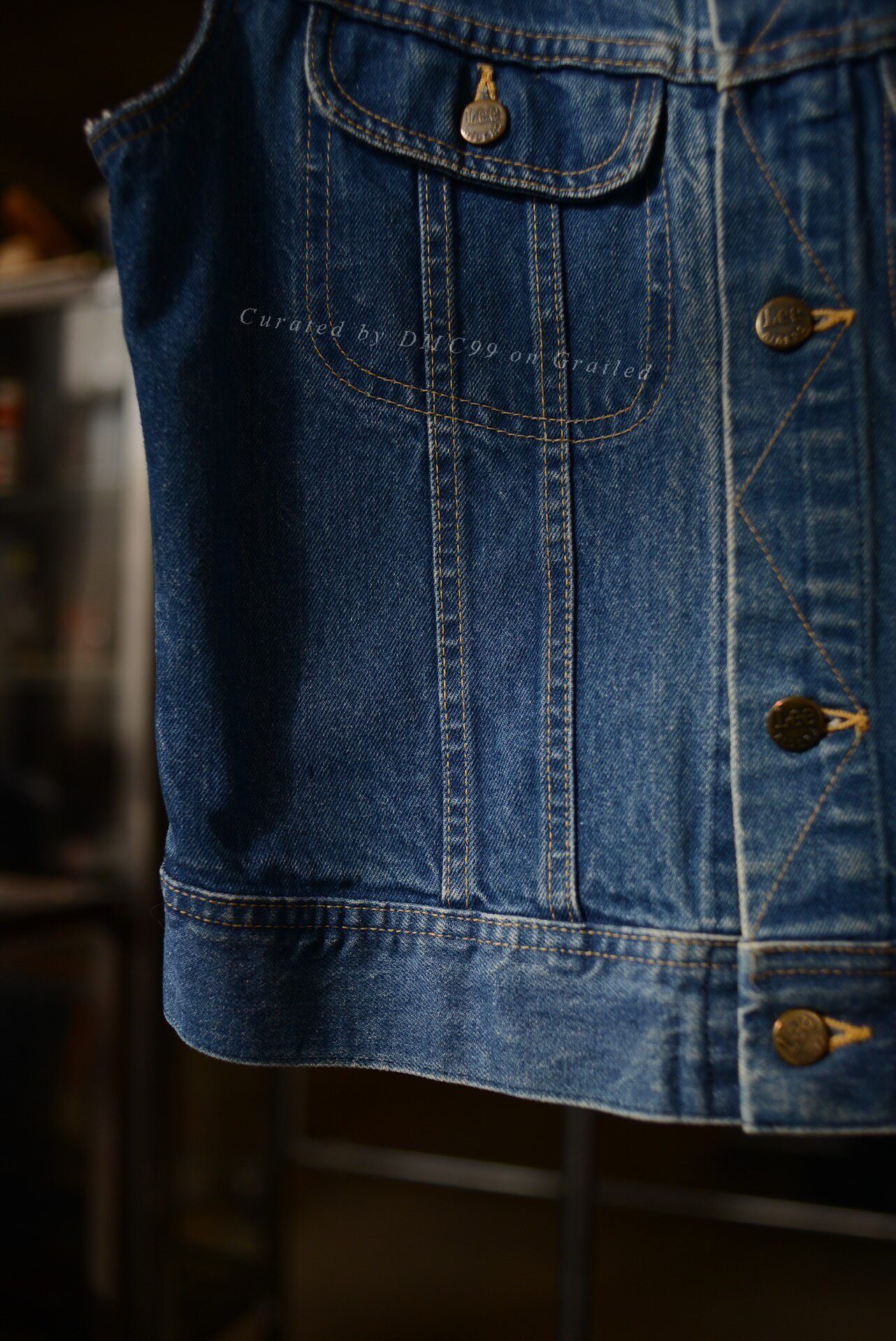 Vintage Vintage 1980s Lee Denim Vest Size US M / EU 48-50 / 2 - 5 Thumbnail