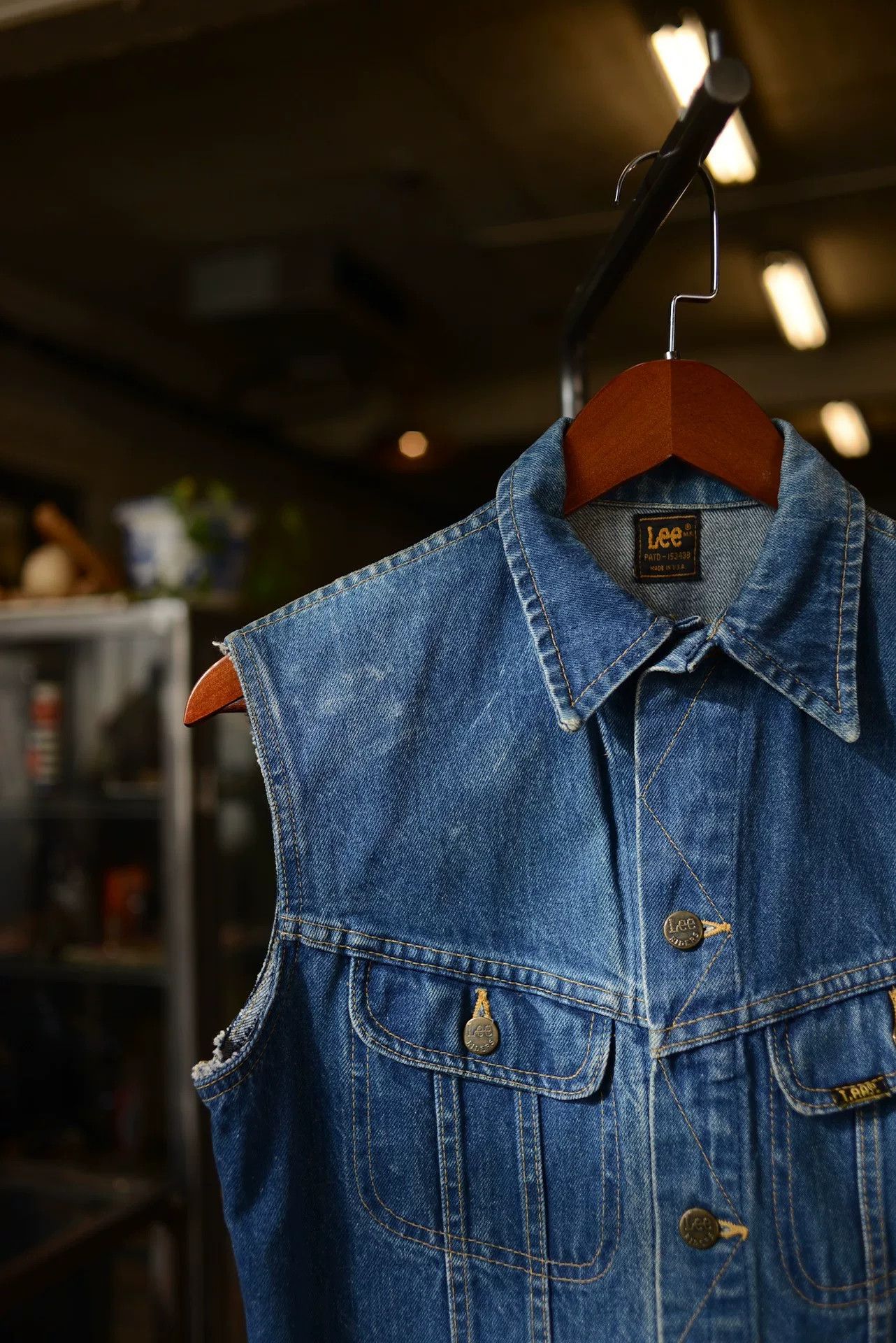 Vintage Vintage 1980s Lee Denim Vest Size US M / EU 48-50 / 2 - 2 Thumbnail