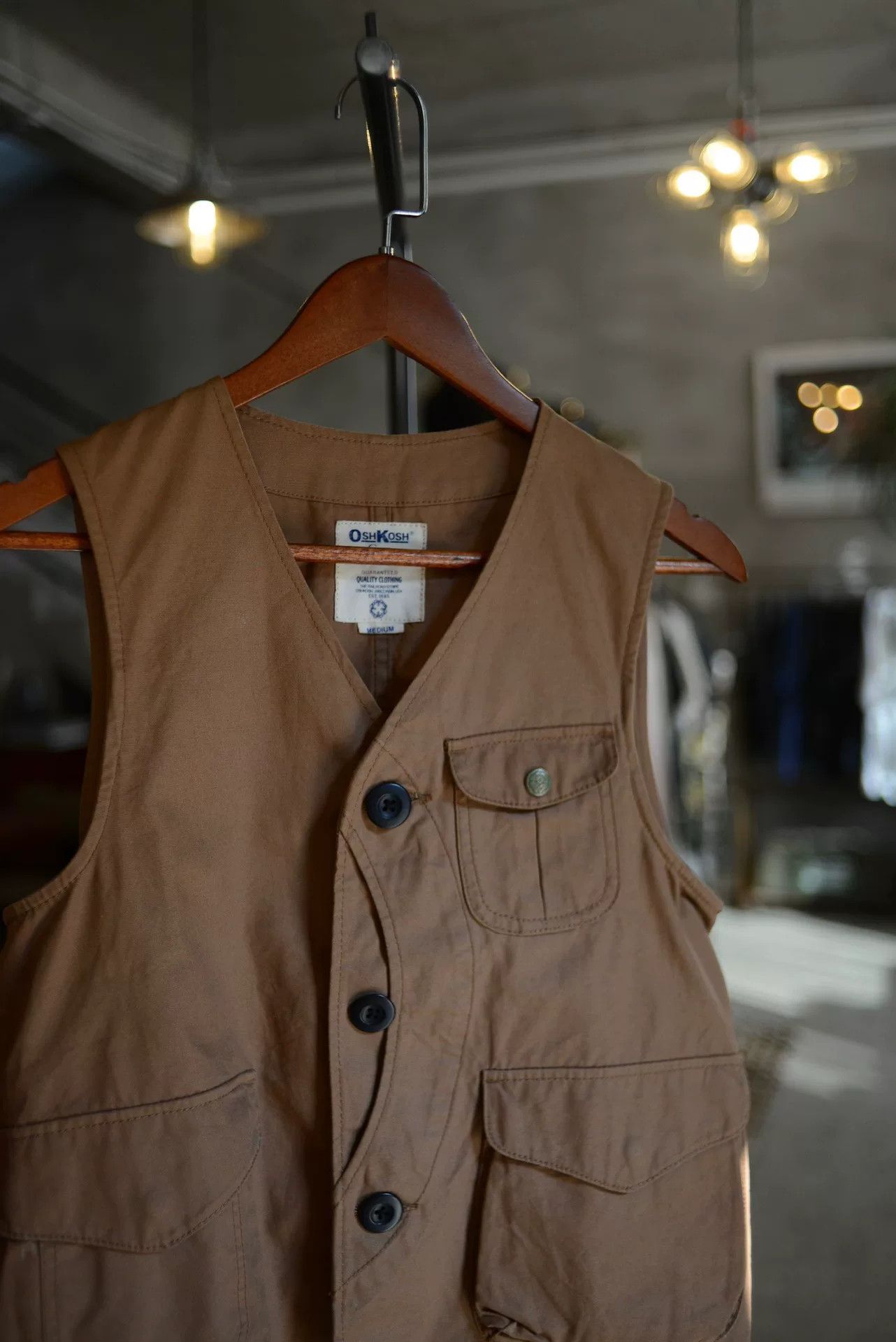 Vintage Vintage Oshkosh Brown Hunting Vest Size US M / EU 48-50 / 2 - 2 Thumbnail