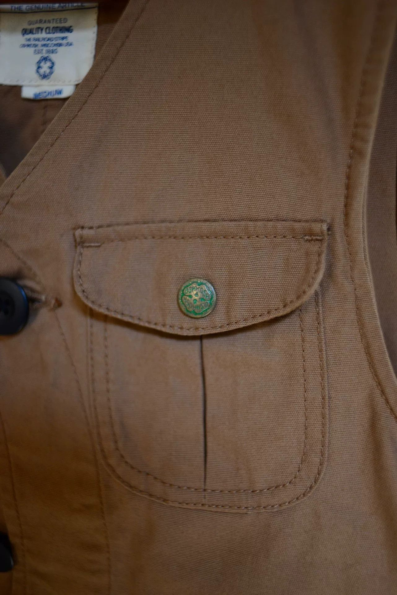 Vintage Vintage Oshkosh Brown Hunting Vest Size US M / EU 48-50 / 2 - 7 Thumbnail