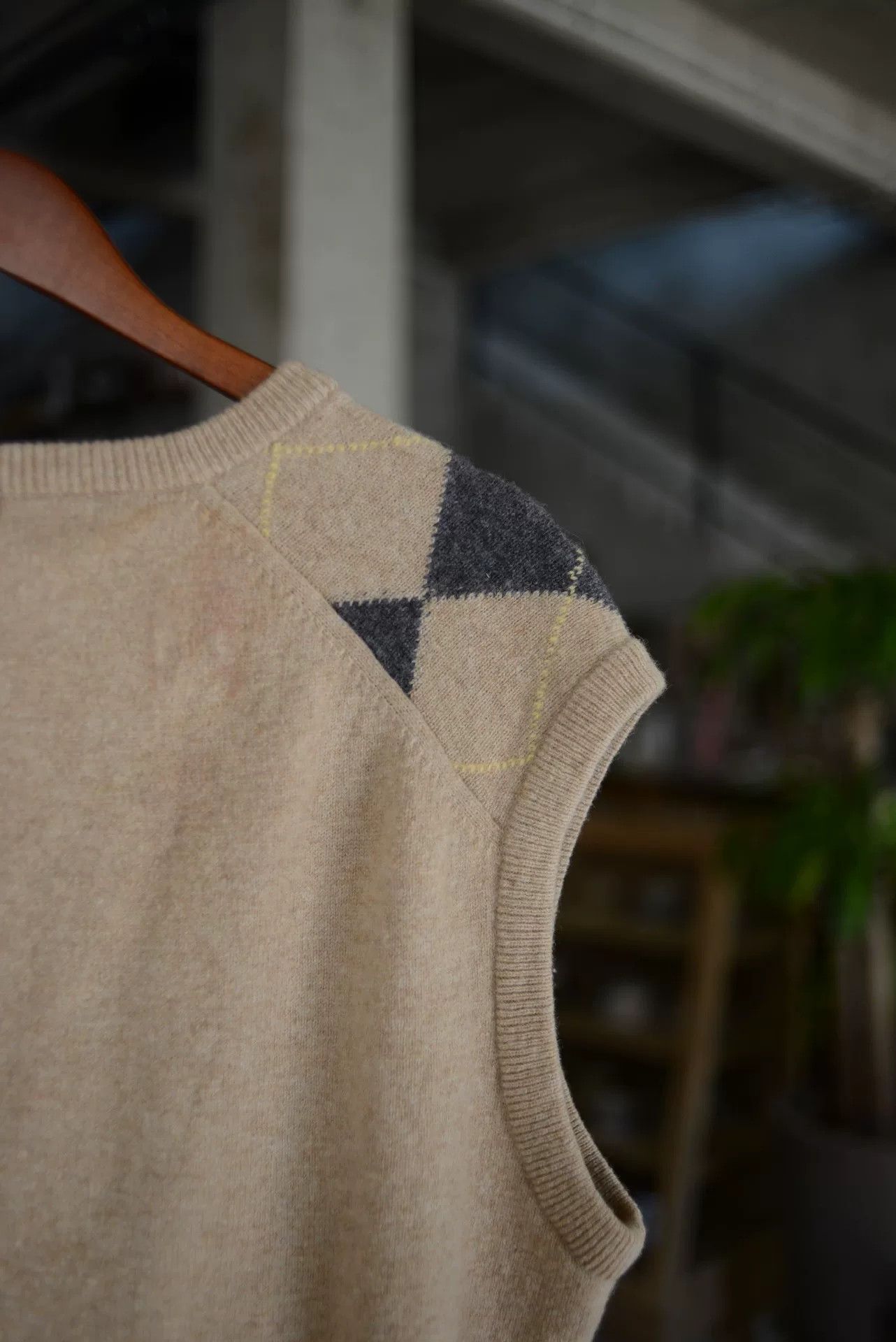 Vintage Vintage L.L. Bean 1980s Wool Argyle Vest Size US XL / EU 56 / 4 - 8 Thumbnail