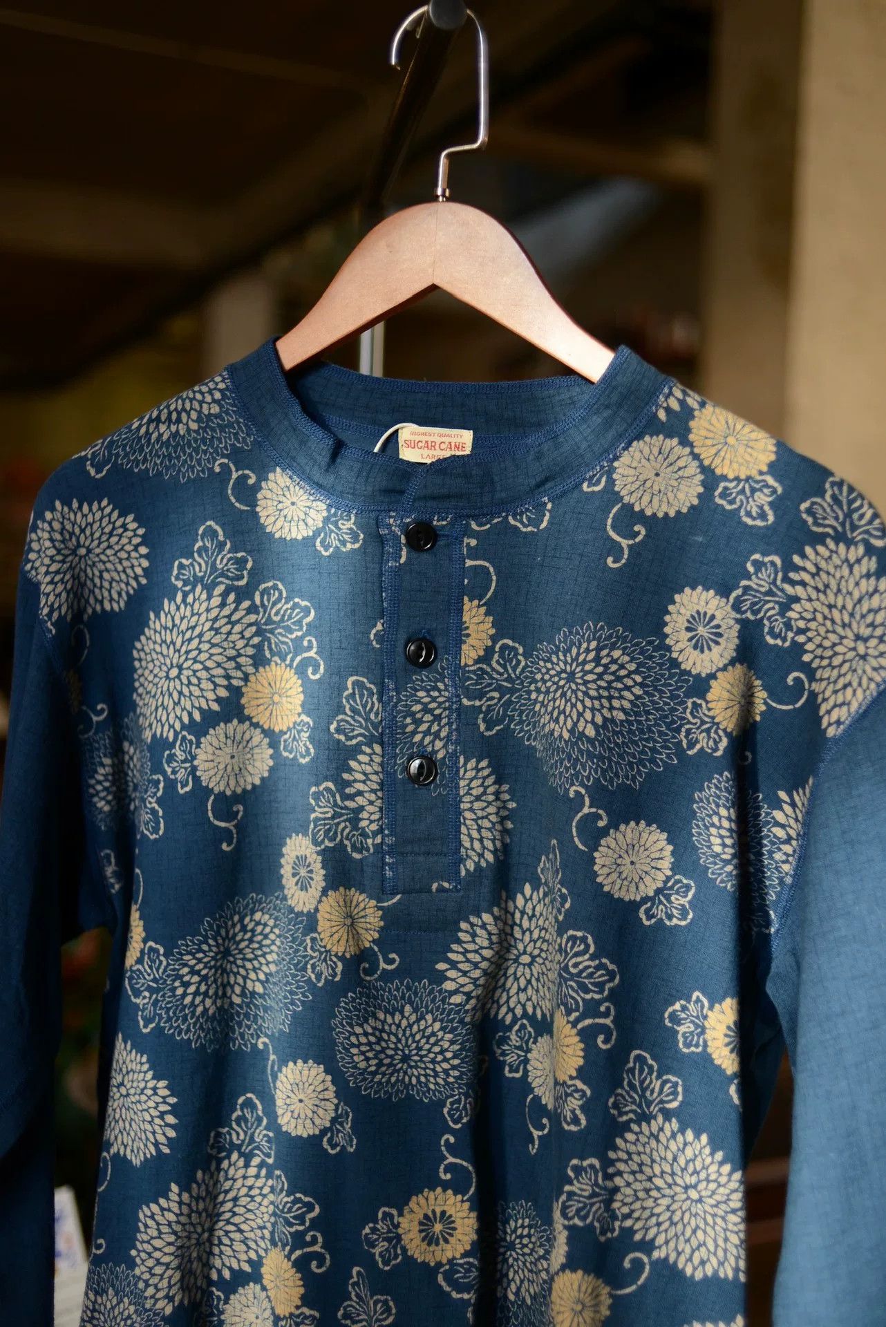 Sugar Cane Sugar Cane Indigo Chrysanthemum Top Size US L / EU 52-54 / 3 - 2 Thumbnail