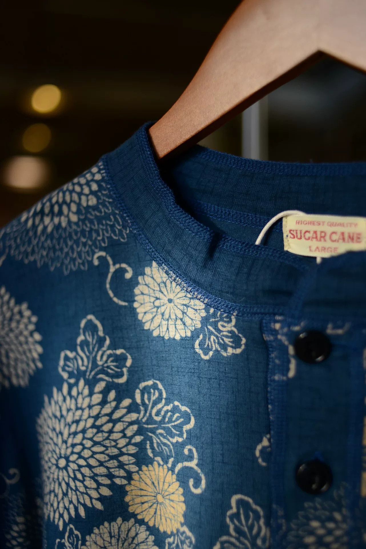 Sugar Cane Sugar Cane Indigo Chrysanthemum Top Size US L / EU 52-54 / 3 - 5 Thumbnail