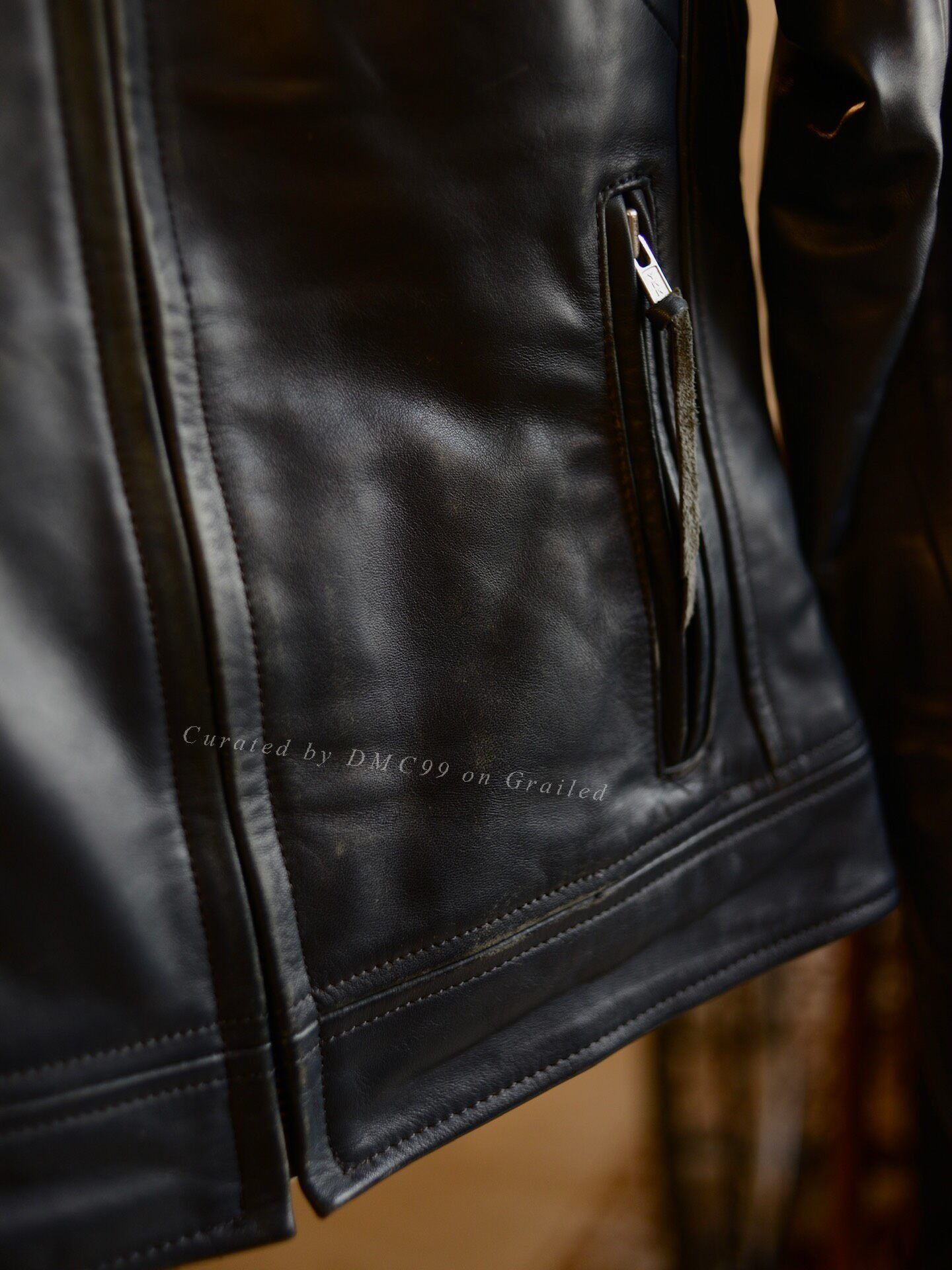 Vintage Navy Blue Racing Leather Jacket Size US S / EU 44-46 / 1 - 3 Thumbnail