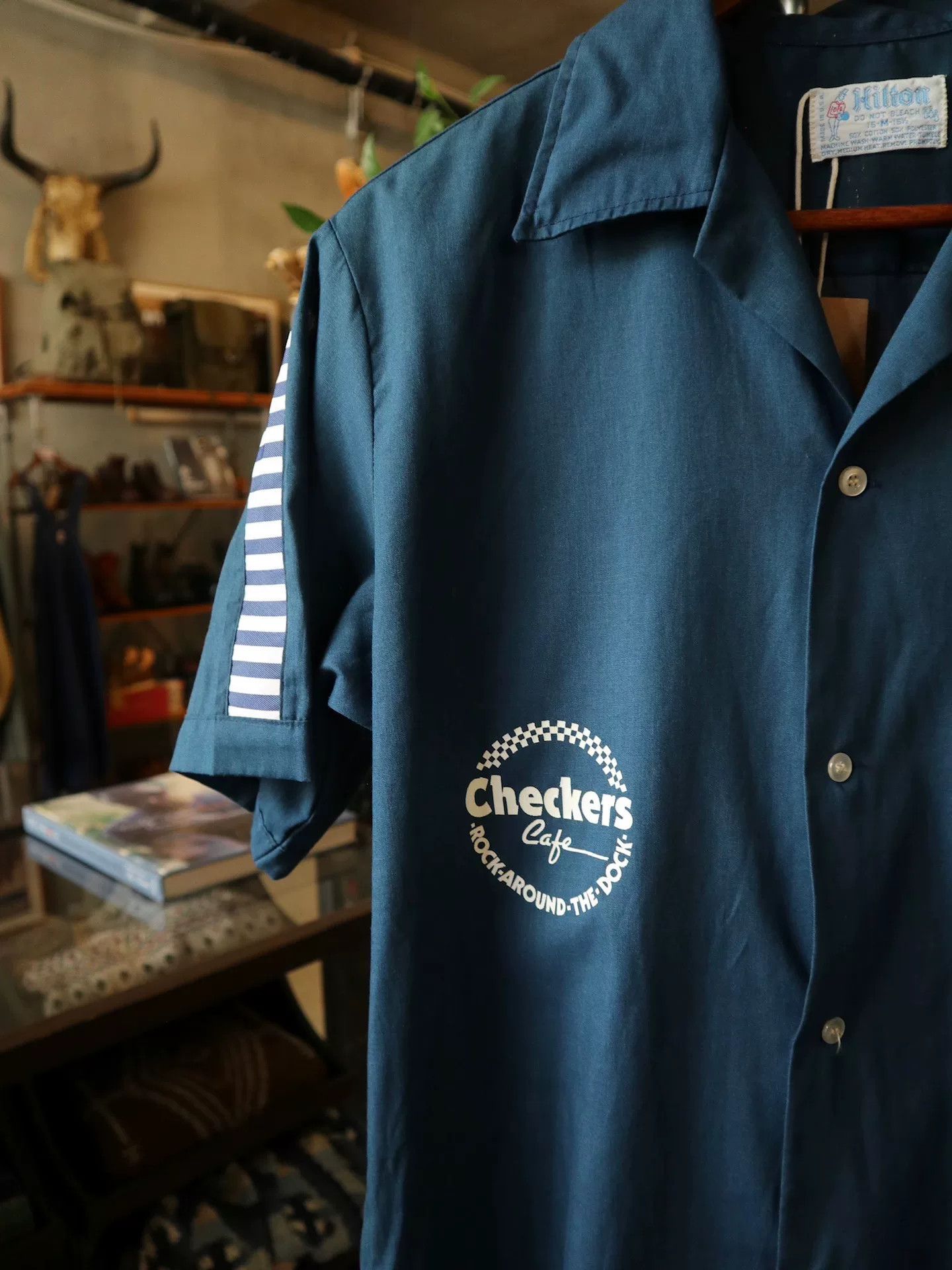 Vintage Vintage Hilton Checker Cafe Work Shirt Size US M / EU 48-50 / 2 - 2 Thumbnail
