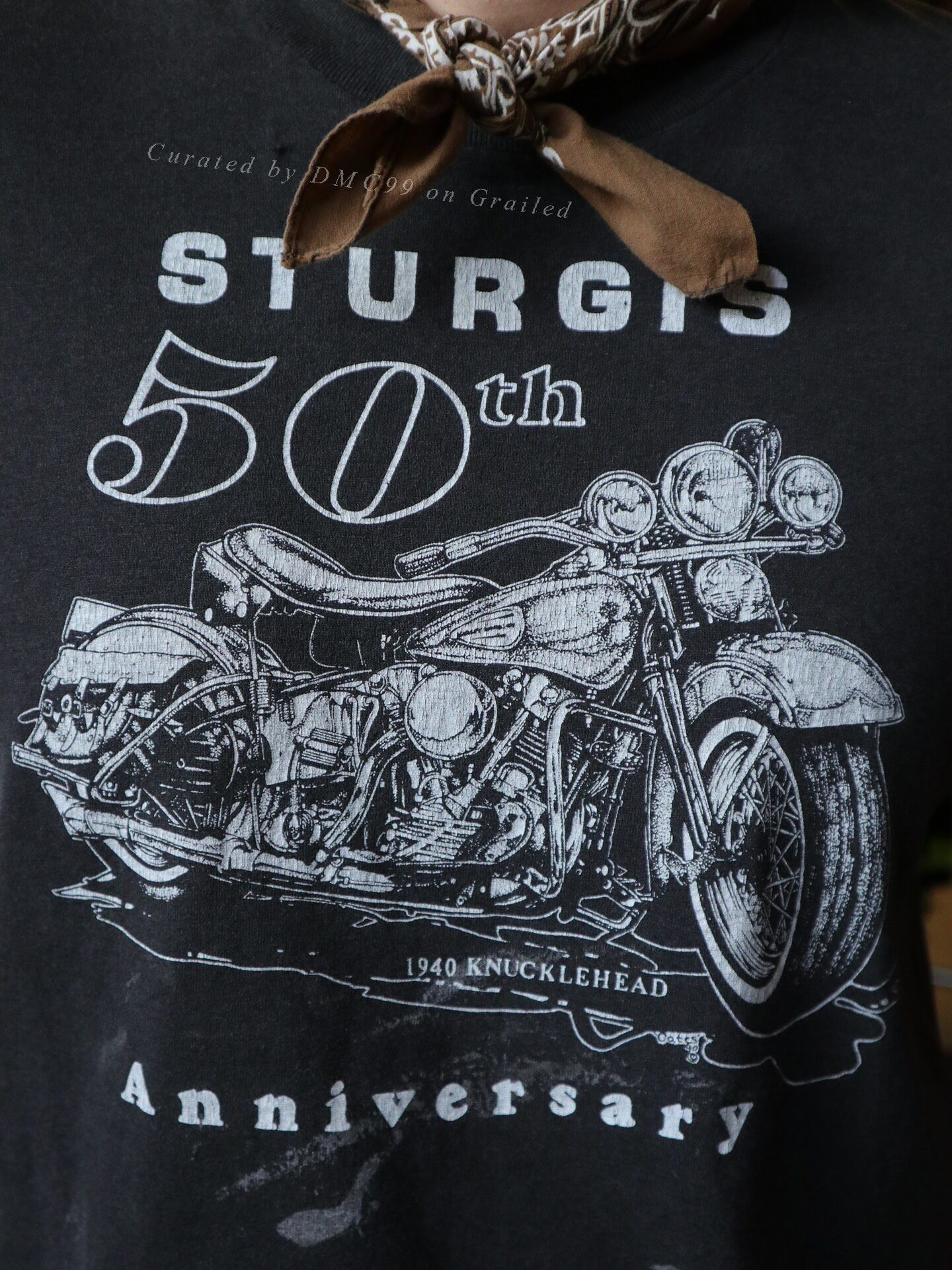 Vintage 1990s Harley Motorcycle Tee Size US M / EU 48-50 / 2 - 5 Thumbnail