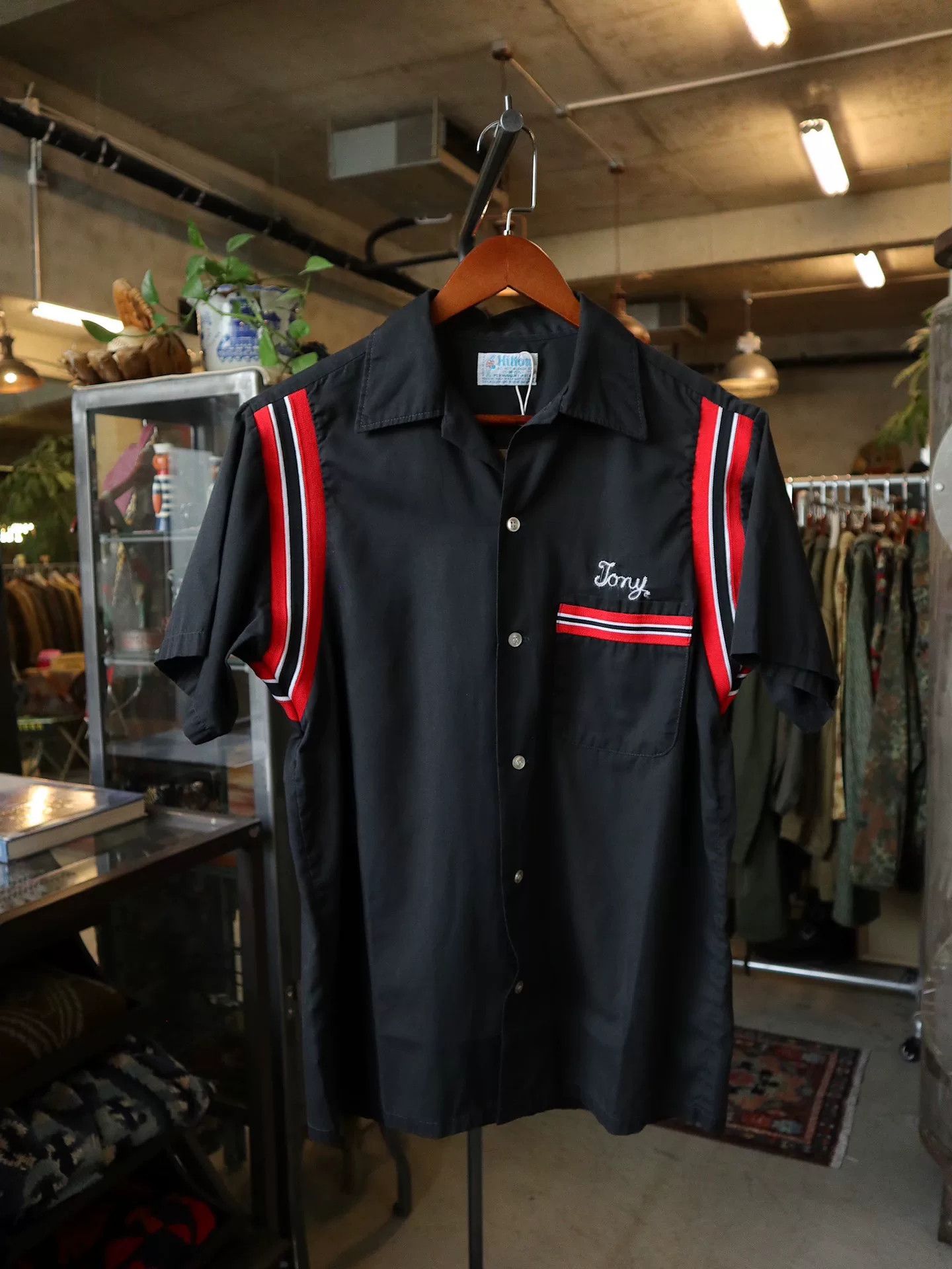 Vintage 1960s Hilton Vintage Bowling Shirt Size US M / EU 48-50 / 2 - 2 Thumbnail