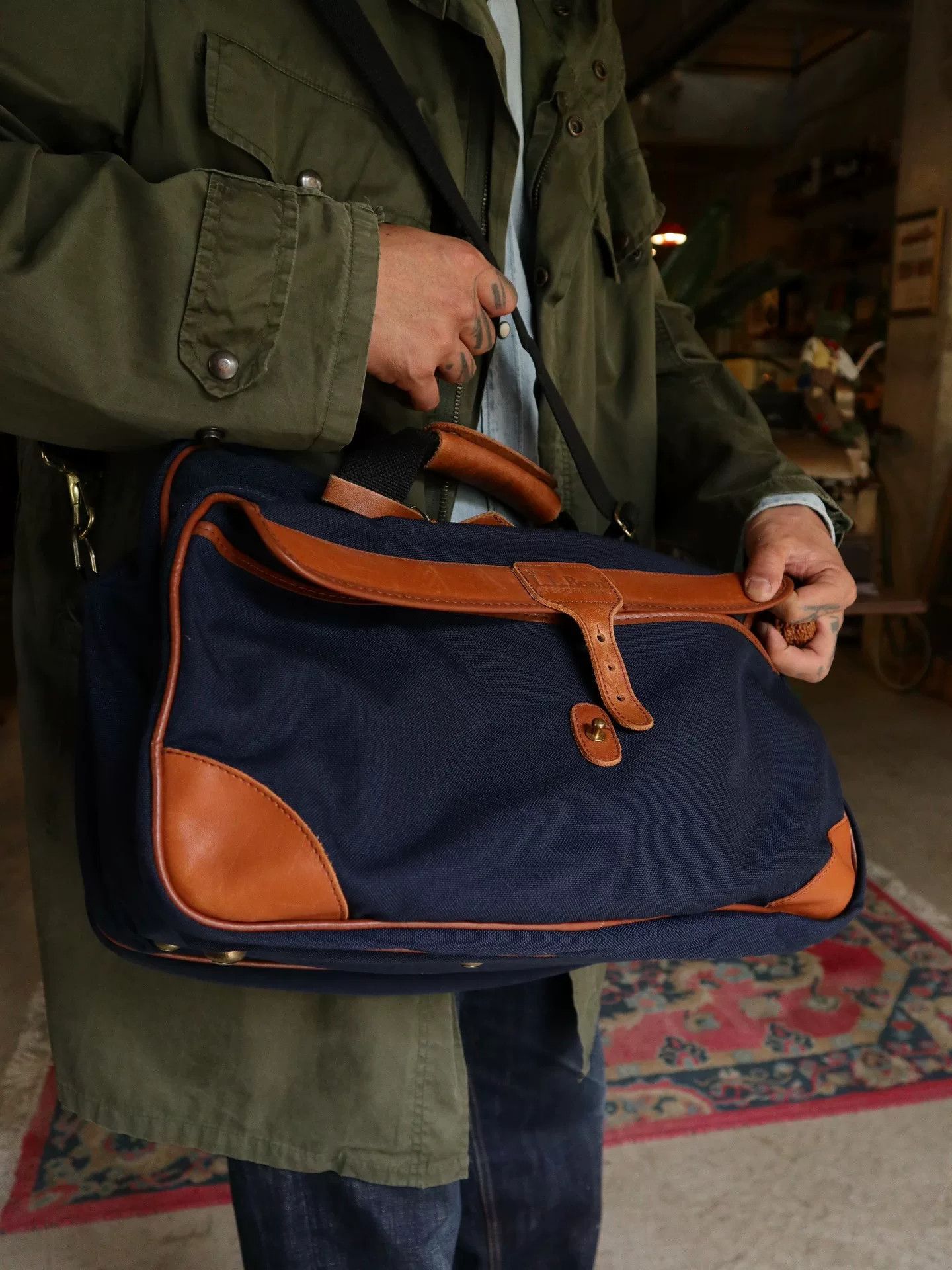 Vintage 1990s L.L.Bean 2-Way Travel Bag Size ONE SIZE - 5 Thumbnail