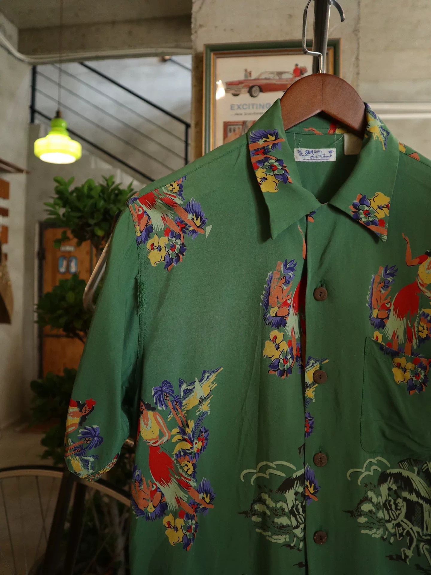 Sun Surf Sunsurf 1990s Hula Girl Aloha Shirt Size US M / EU 48-50 / 2 - 5 Thumbnail