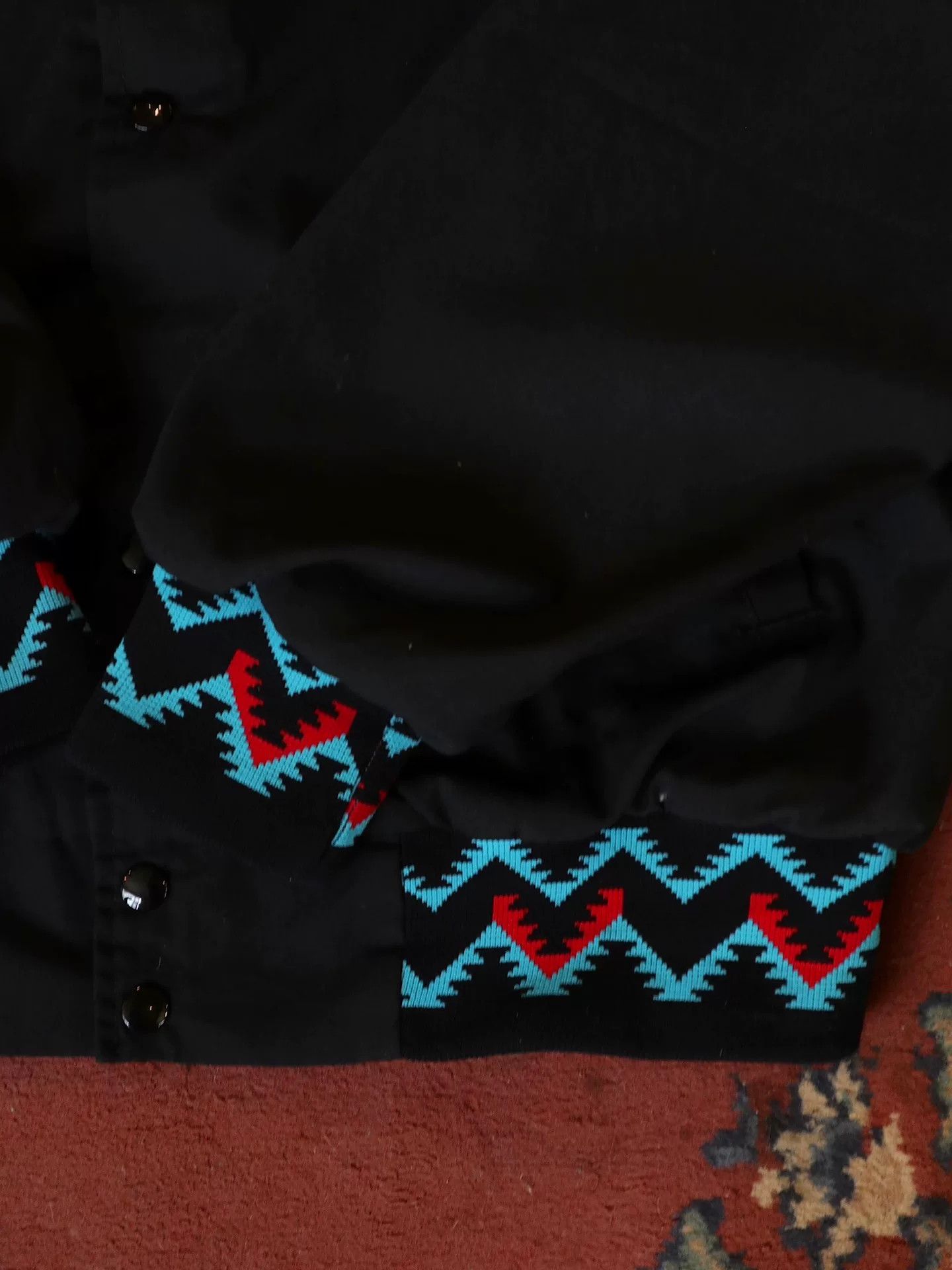 Vintage 1970s West Ark Aztec Rodeo Jacket Size US L / EU 52-54 / 3 - 3 Thumbnail