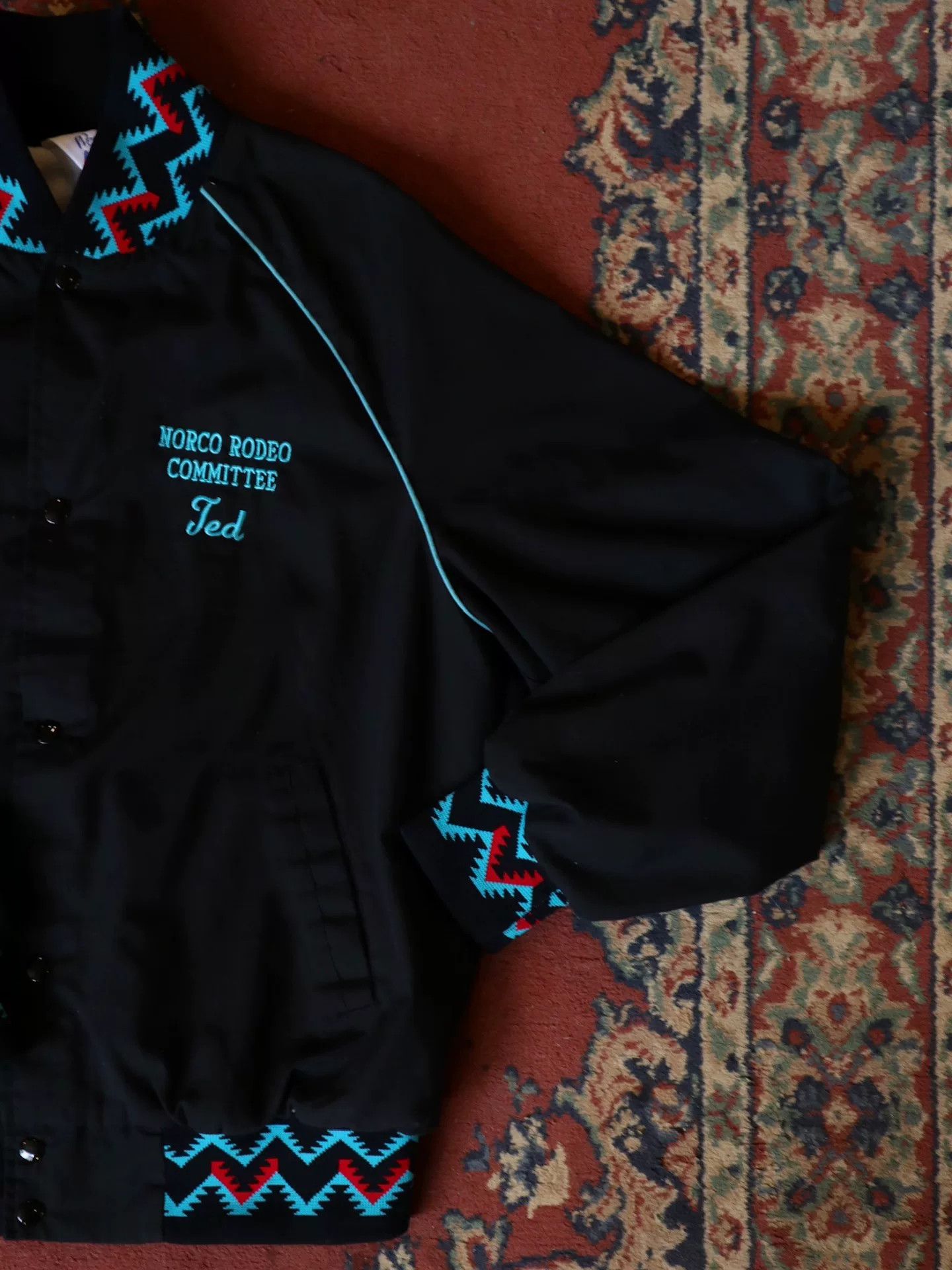 Vintage 1970s West Ark Aztec Rodeo Jacket Size US L / EU 52-54 / 3 - 5 Thumbnail