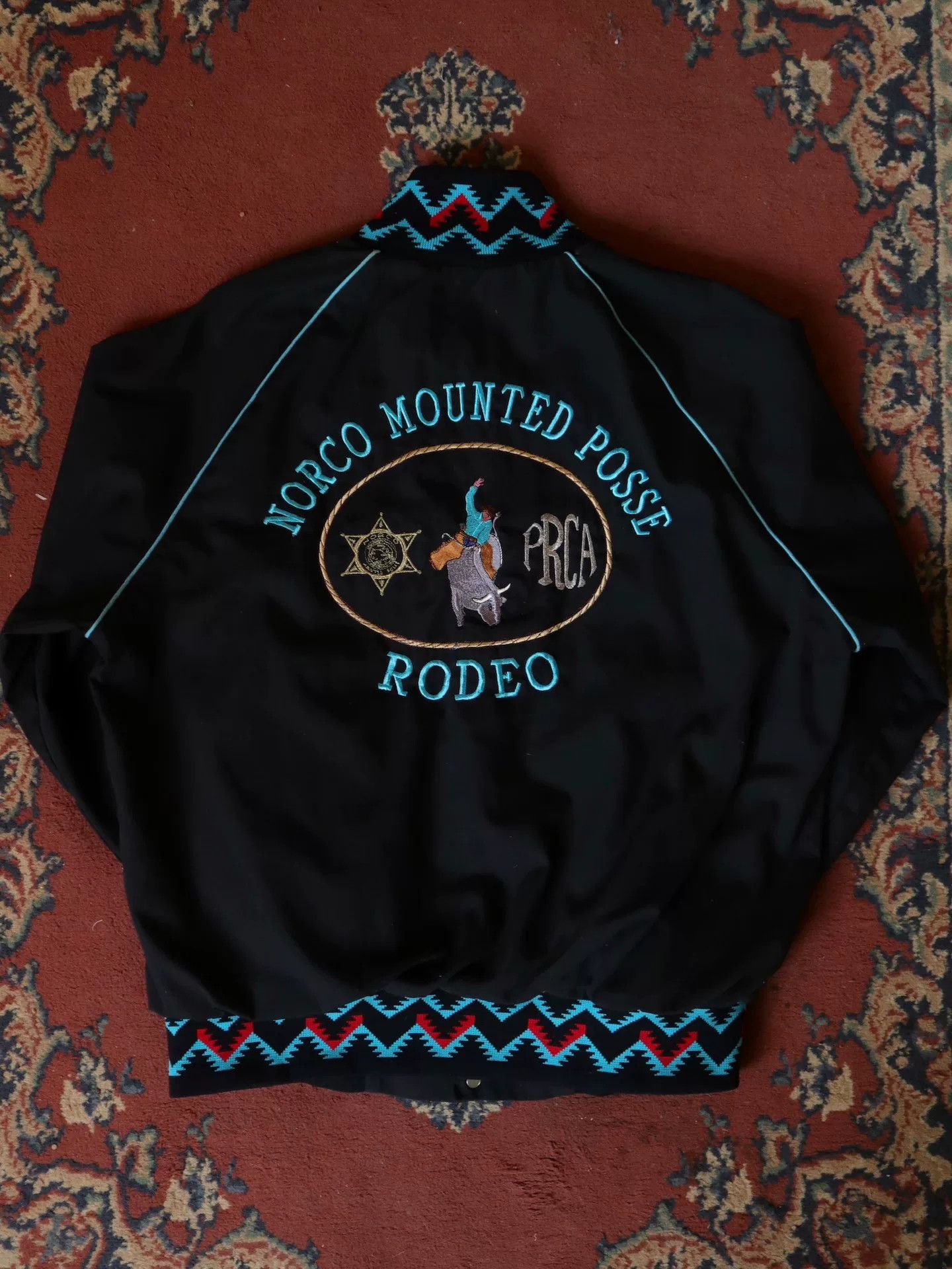 Vintage 1970s West Ark Aztec Rodeo Jacket Size US L / EU 52-54 / 3 - 9 Thumbnail