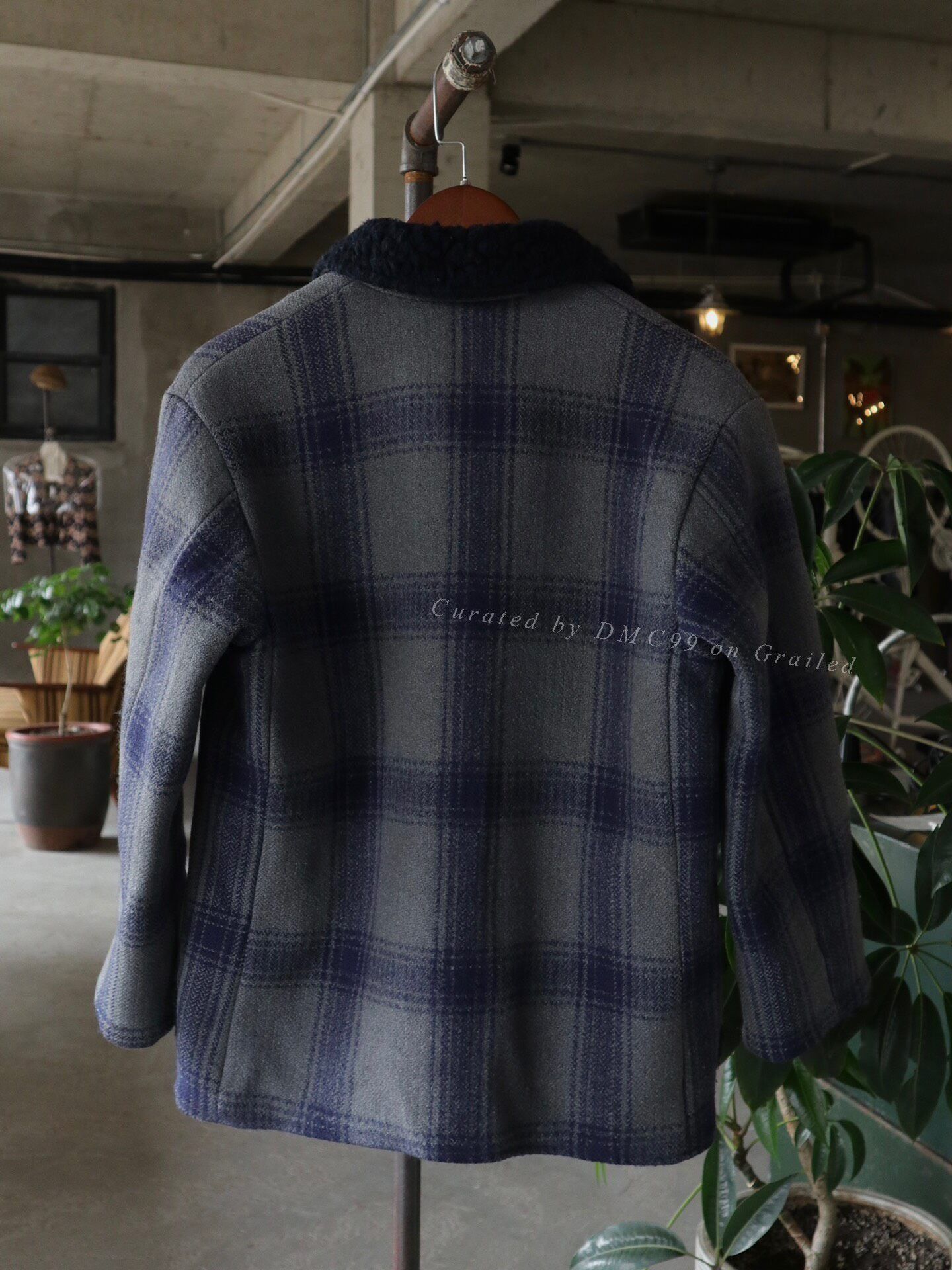 45rpm 45RPM Checked Wool Fur Collar Jacket Size US S / EU 44-46 / 1 - 4 Thumbnail