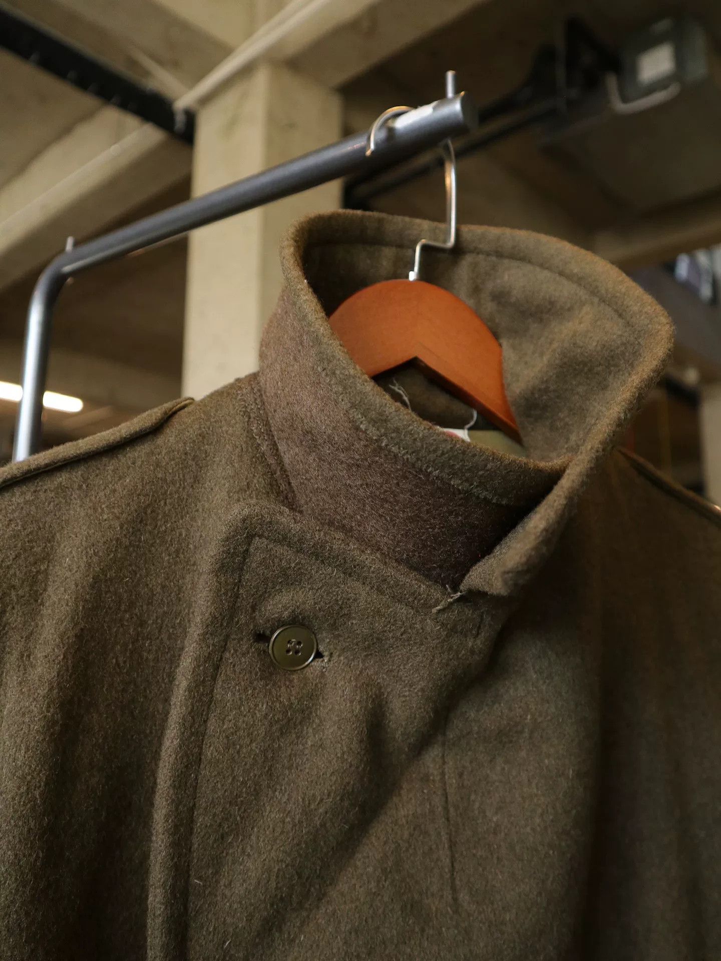 Vintage Vintage 1965 French Navy Wool Coat Size US M / EU 48-50 / 2 - 4 Thumbnail