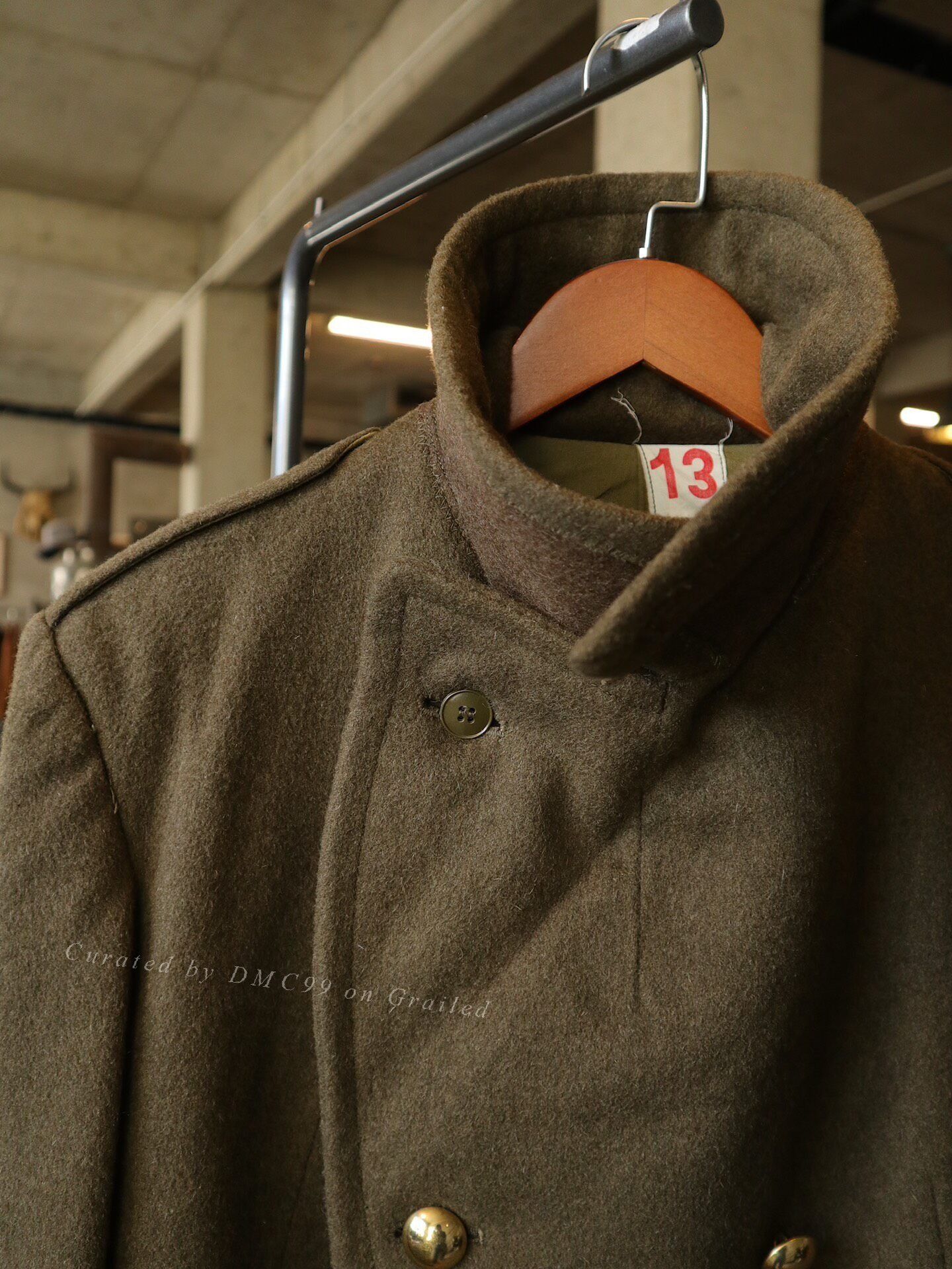 Vintage Vintage 1965 French Navy Wool Coat Size US M / EU 48-50 / 2 - 3 Thumbnail