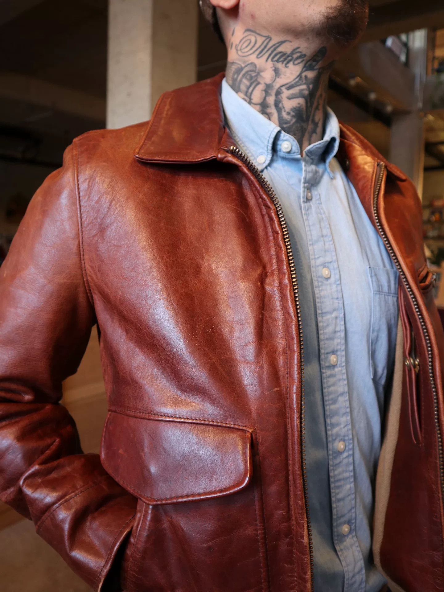 Schott Schott 1996 Horsehide U63 Jacket Size US S / EU 44-46 / 1 - 7 Thumbnail