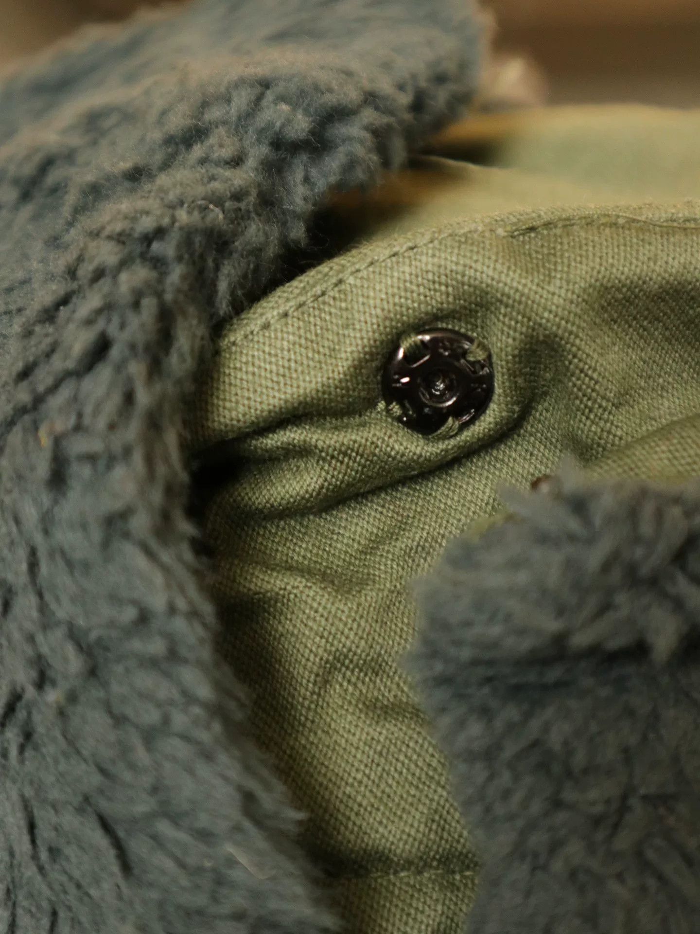 Vintage 1970s Felt Military Cap Size 56 Size ONE SIZE - 5 Thumbnail