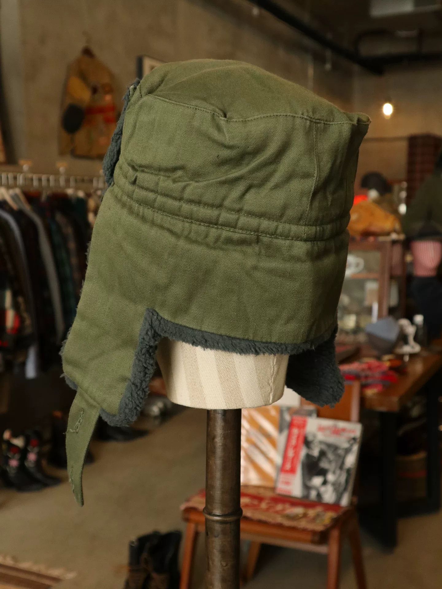 Vintage 1970s Felt Military Cap Size 56 Size ONE SIZE - 3 Thumbnail