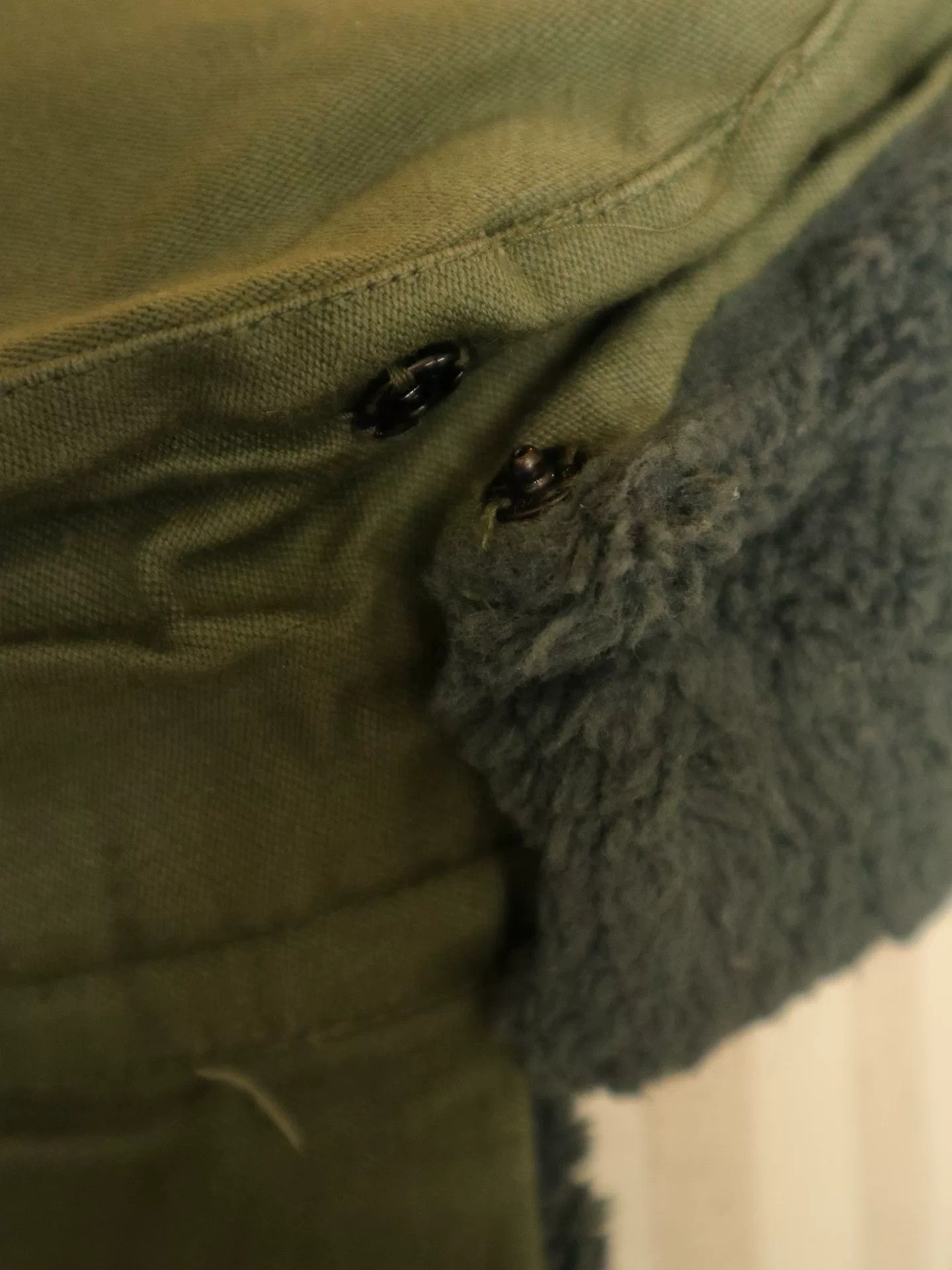 Vintage 1970s Felt Military Cap Size 56 Size ONE SIZE - 4 Thumbnail
