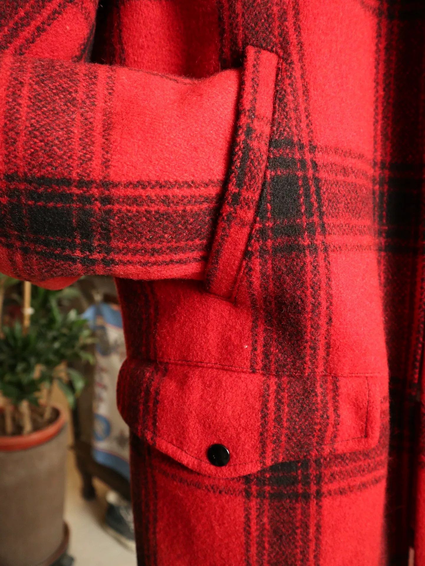 Vintage 1950s Buffalo Check Hunting Jacket Size US M / EU 48-50 / 2 - 4 Thumbnail