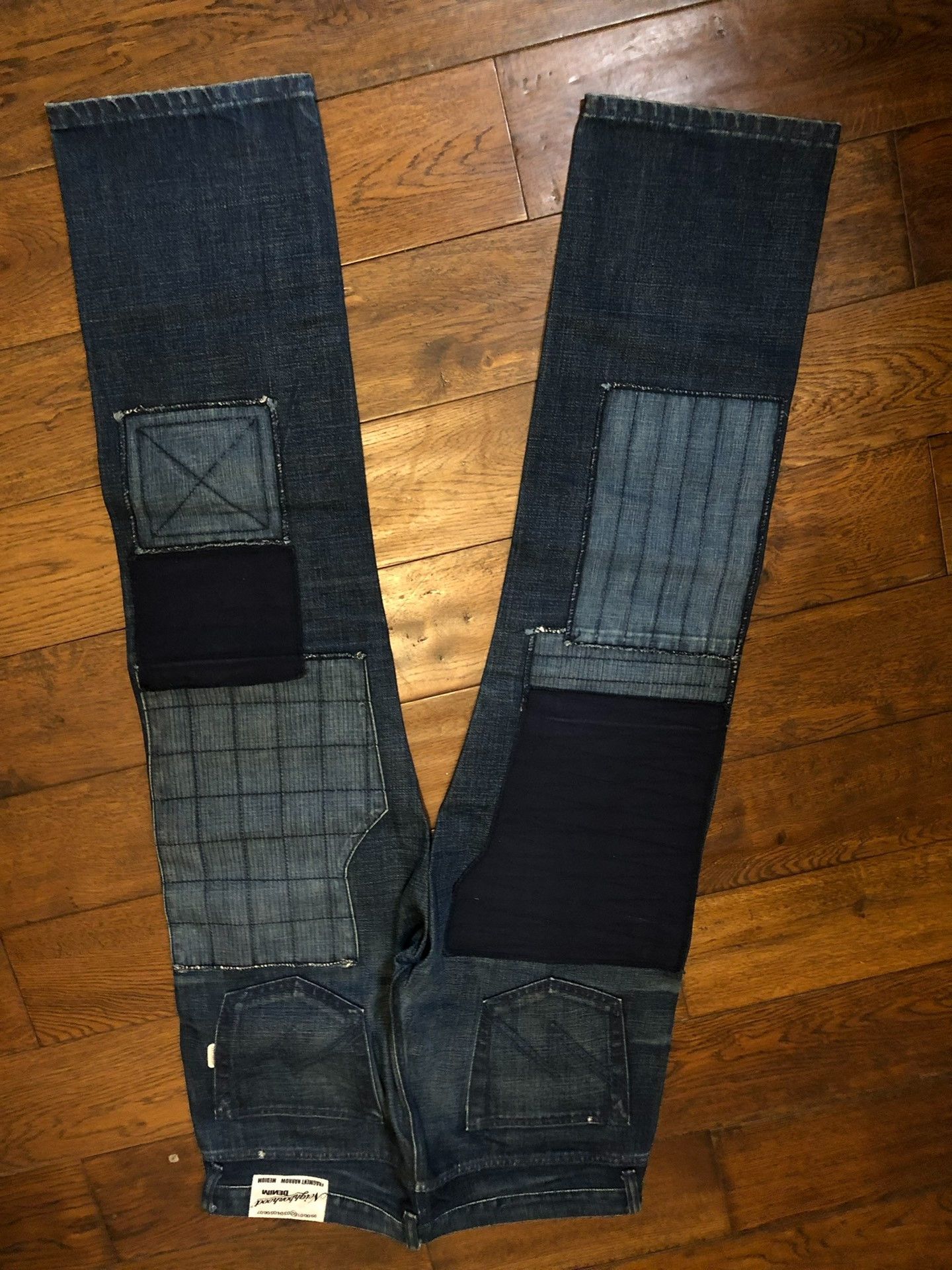 Neighborhood NEIGHBORHOOD Vintage Patchwork Denim Jeans Size US 26 / EU 42 - 4 Thumbnail