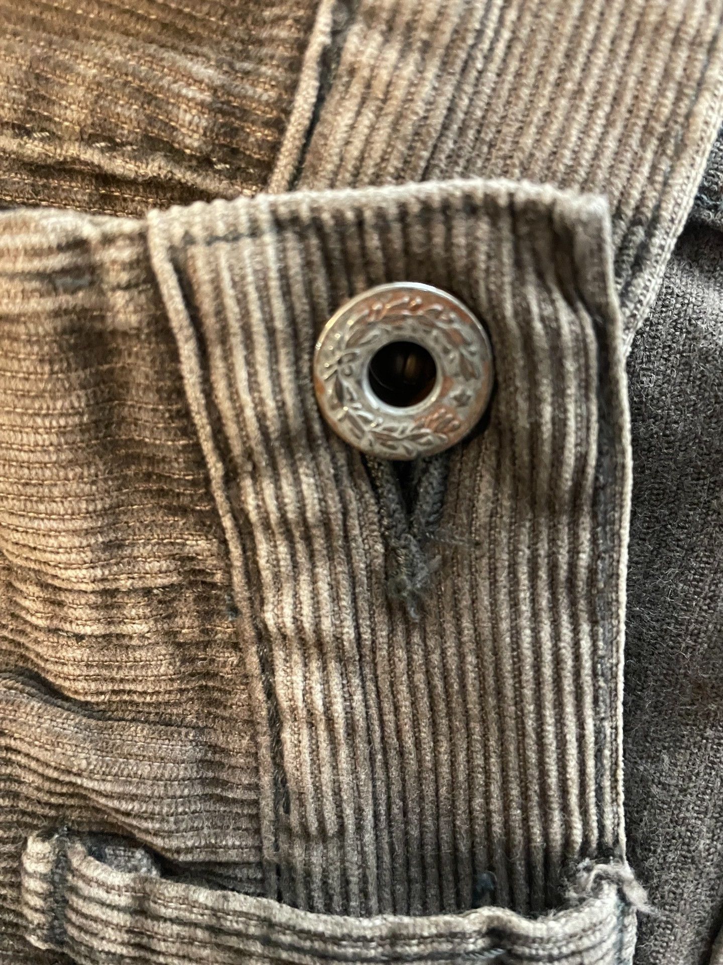 FDMTL fdmtl Distressed Corduroy Vintage Pants Size US 26 / EU 42 - 2 Thumbnail