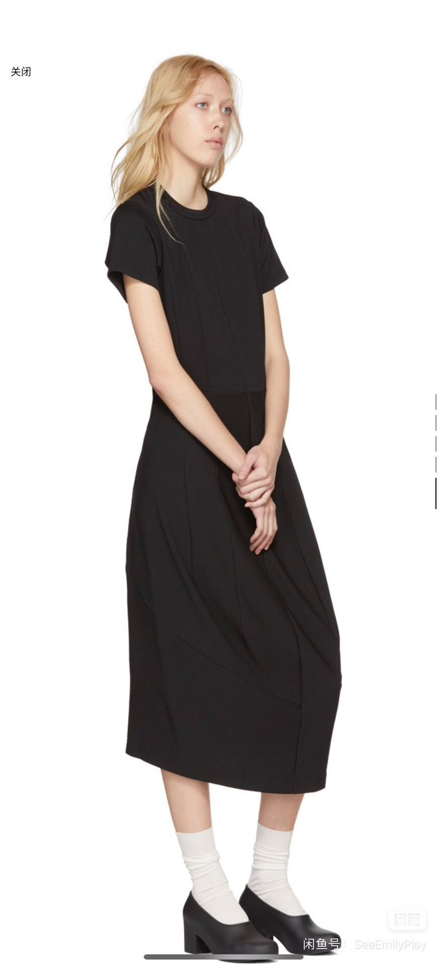 Comme des Garcons COMME DES GARÇONS Black Box Pleat T-Shirt Dress Size XS / US 0-2 / IT 36-38 - 5 Thumbnail