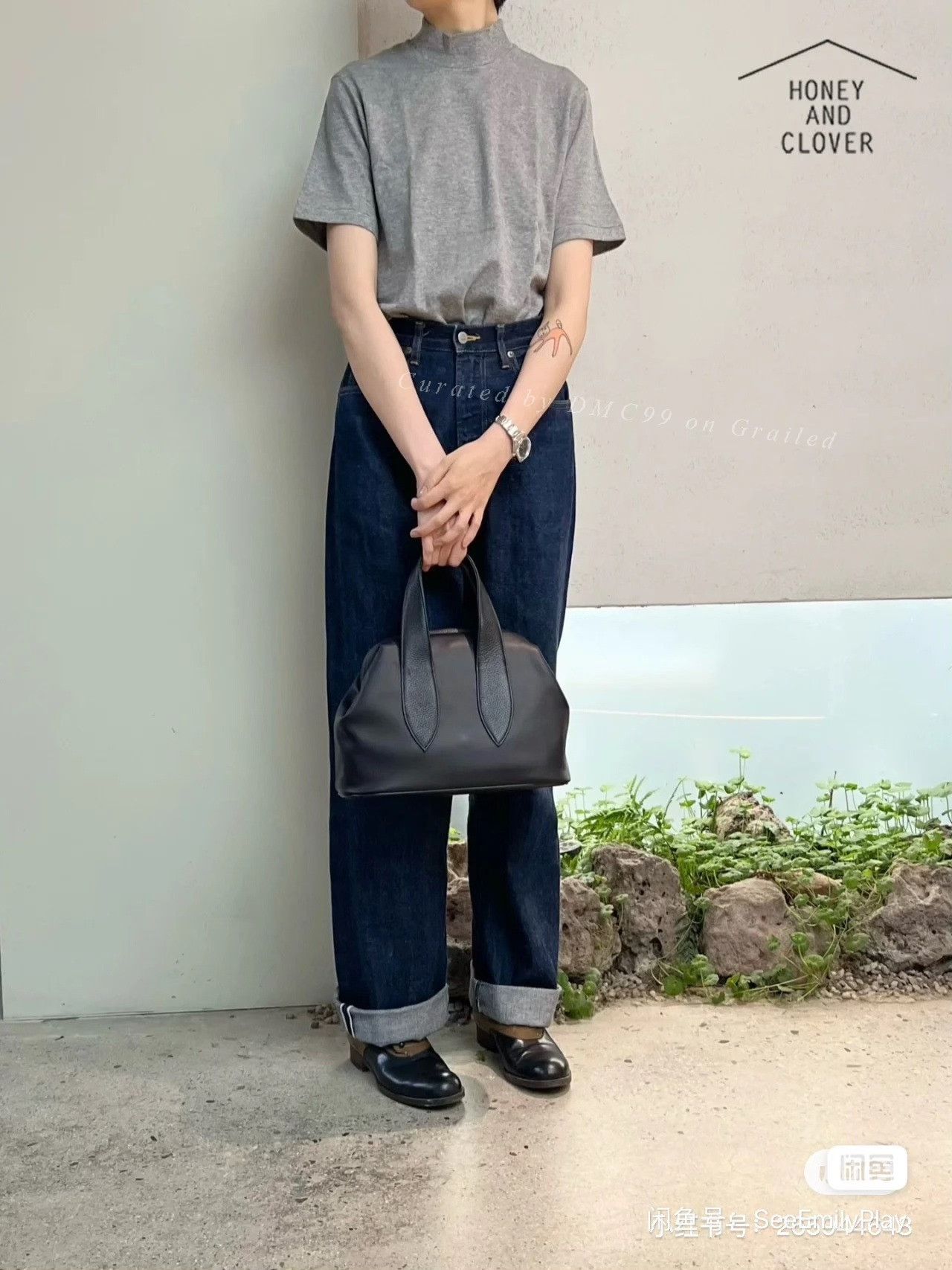 ANATOMICA Anatomica Marilyn 618 Loose Wide-Leg Jeans Size 25" / US 0 / IT 36 - 2 Thumbnail